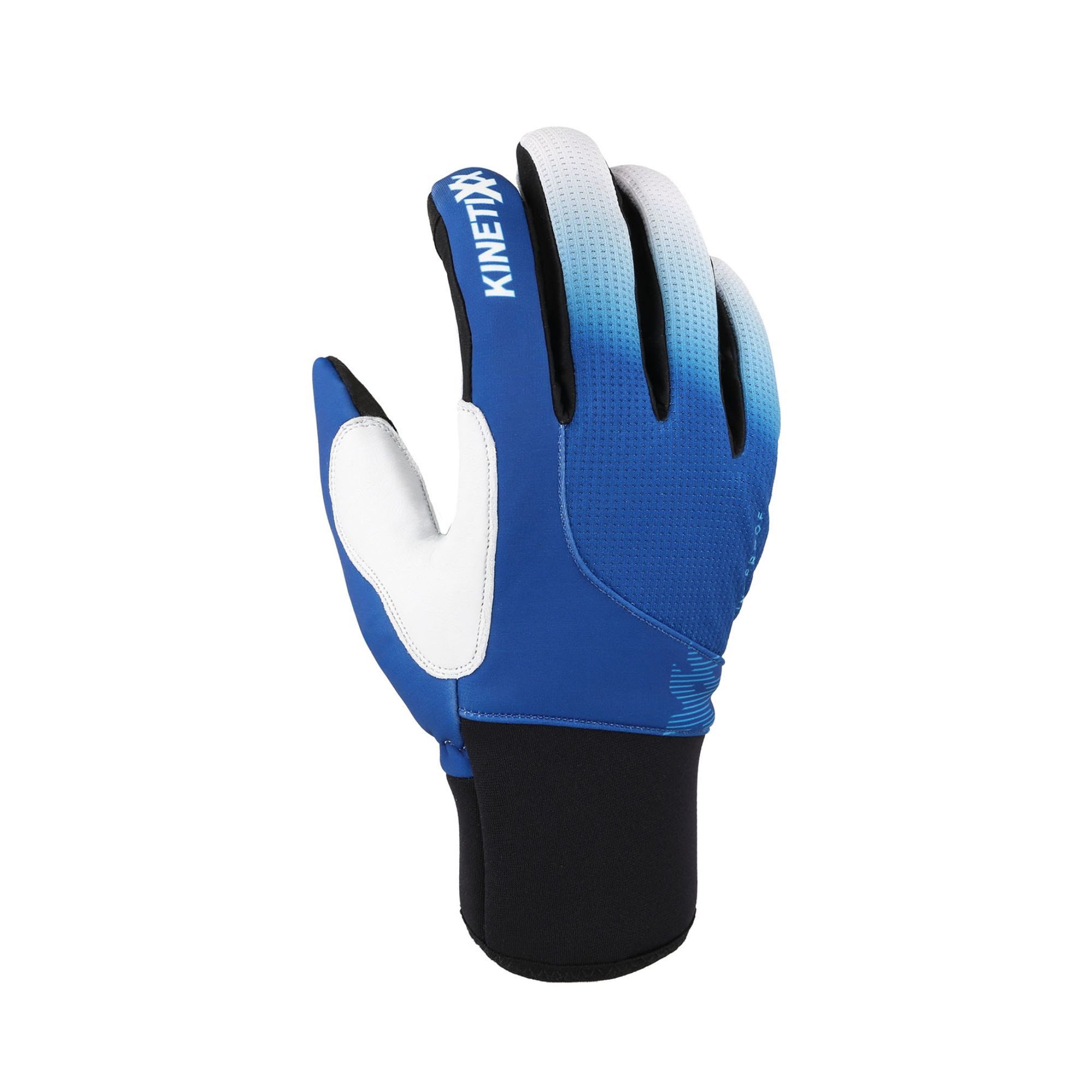 Kinetixx Langlaufhandschuhe KinetiXx Nurit Junior – warme Kinder-Langlaufhandschuhe (Schwarz, Blau, Orange) Wasserabweisend, Winddicht, Touchscreen kompatibel, Extra warm
