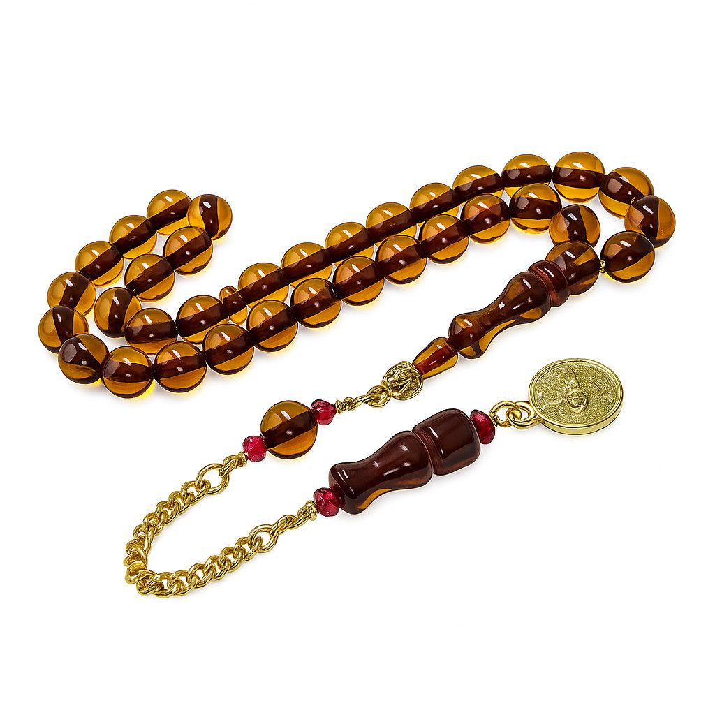 interbed Kettenanhänger Tesbih Gebetskette Diamond Püskül 8 mm, inkl. Geschenkverpackung