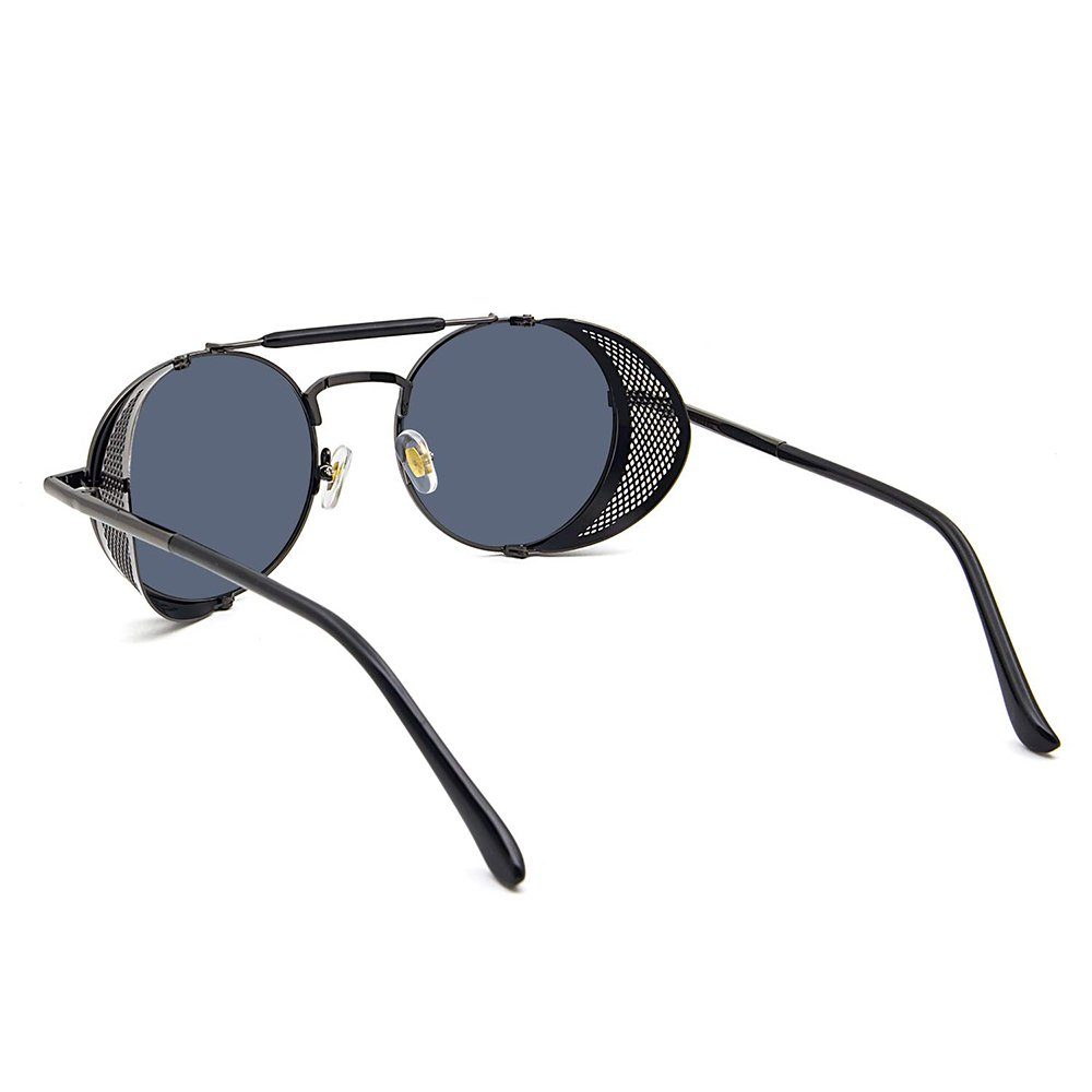 Rund Retro Steampunk Stil Vintage Polarisiert Sonnenbrille Brillen GelldG Sonnenbrillen