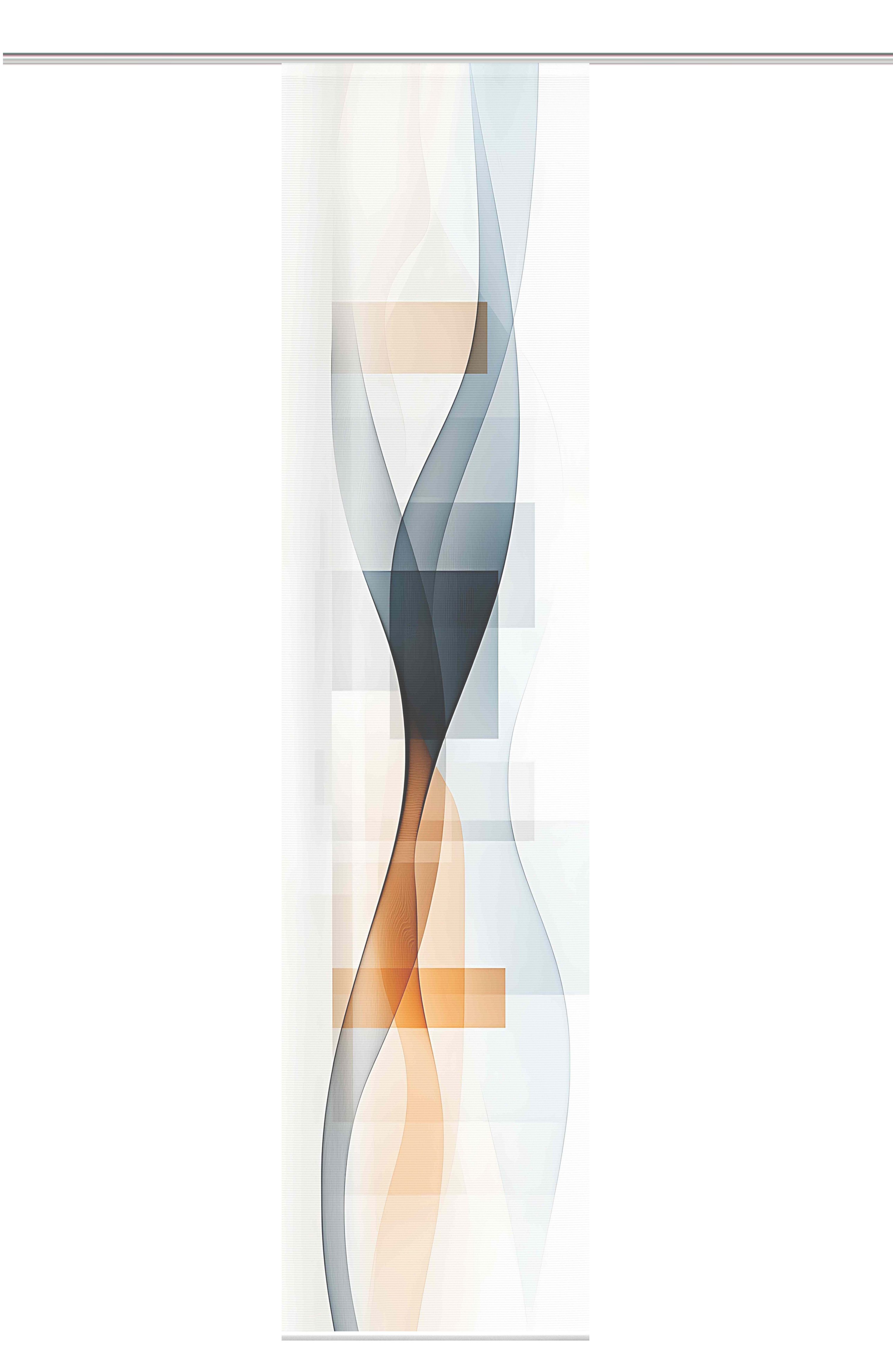 Vision S Schiebegardine LUMA (1 St), Paneelwagen, halbtransparent, Polyester, digital bedruckt