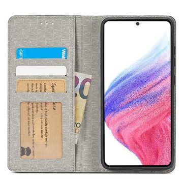 FITSU Handyhülle Handytasche für Samsung Galaxy A53 5G Hülle 6,5 Zoll, Handyhülle für Samsung A53 Schutzhülle, Flip Case mit Kartenfach Cover