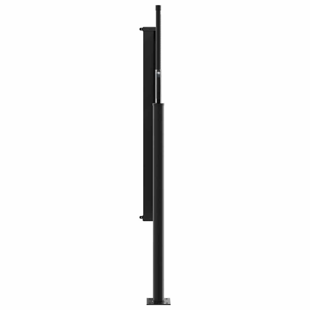 furnicato Markise Einziehbare Seitenmarkise 100 x 300 cm Anthrazit Sichtschutz mit UV-beständiger Sonnenschutz mit automatischer Rückrollfunktion – Bild 4 von 5