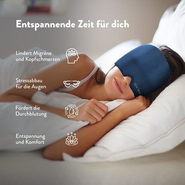 IEA Medical Schlafmaske Migräne Maske, Kühlmaske Migräne, Schlafmaske kühlend, Migräne Mütze, Komplettset, Set, Kopfschmerzen Mask, Migraine Relief Cap, Headache Relief Cap