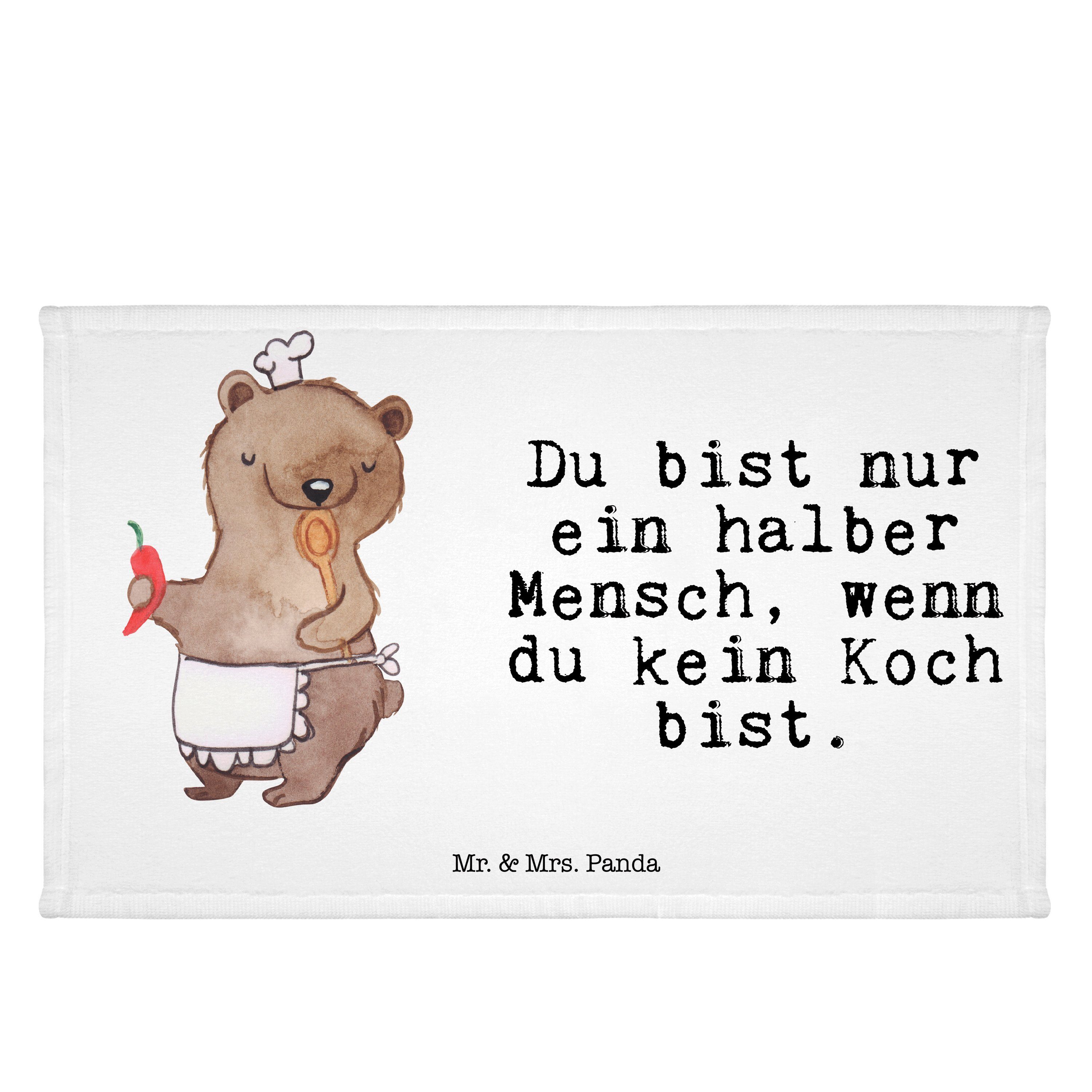 - Sp, Handtuch mit (1-St) - Mr. Weiß Koch Geschenk, Panda Reisehandtuch, Restaurant, Mrs. Herz & yummy,