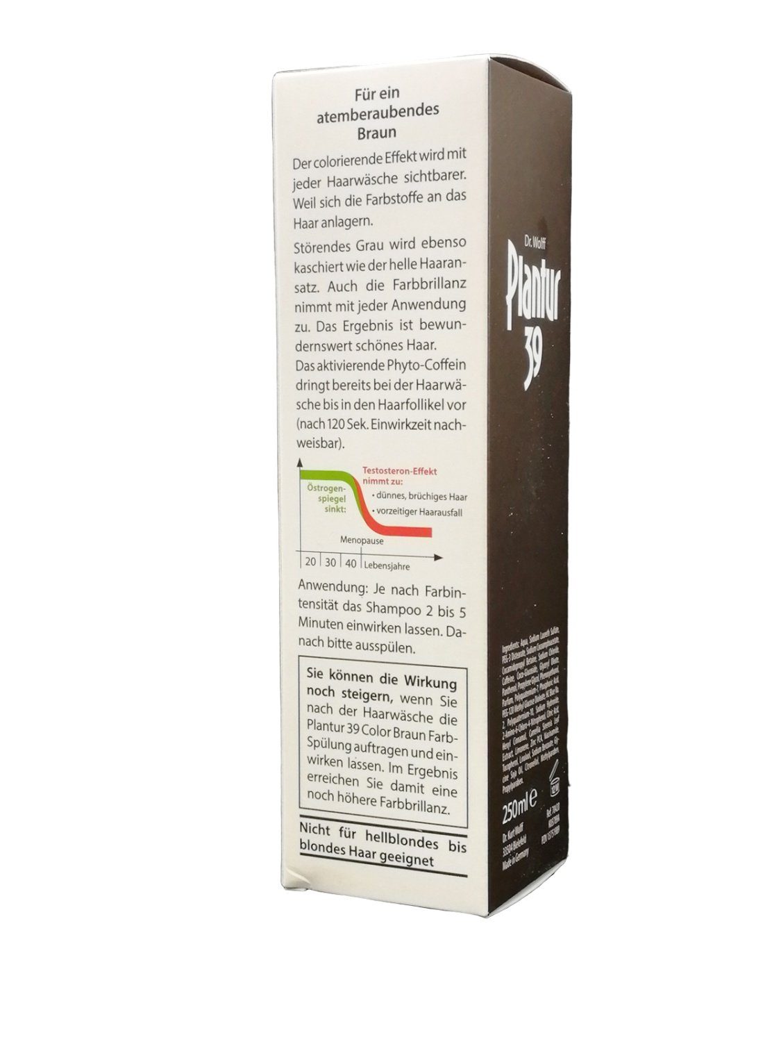 Dr. Kurt Wolff GmbH & Haarshampoo 250 Braun Color PLANTUR Phyto-Coffein-Shampoo, ml Co. 39 KG