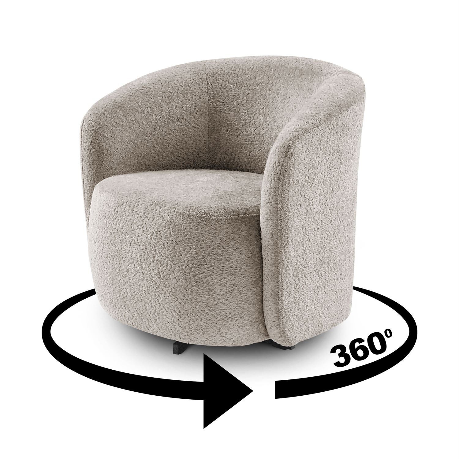 Lookway Drehsessel SWING 360° Bequemer Drehstuhl günstig online kaufen