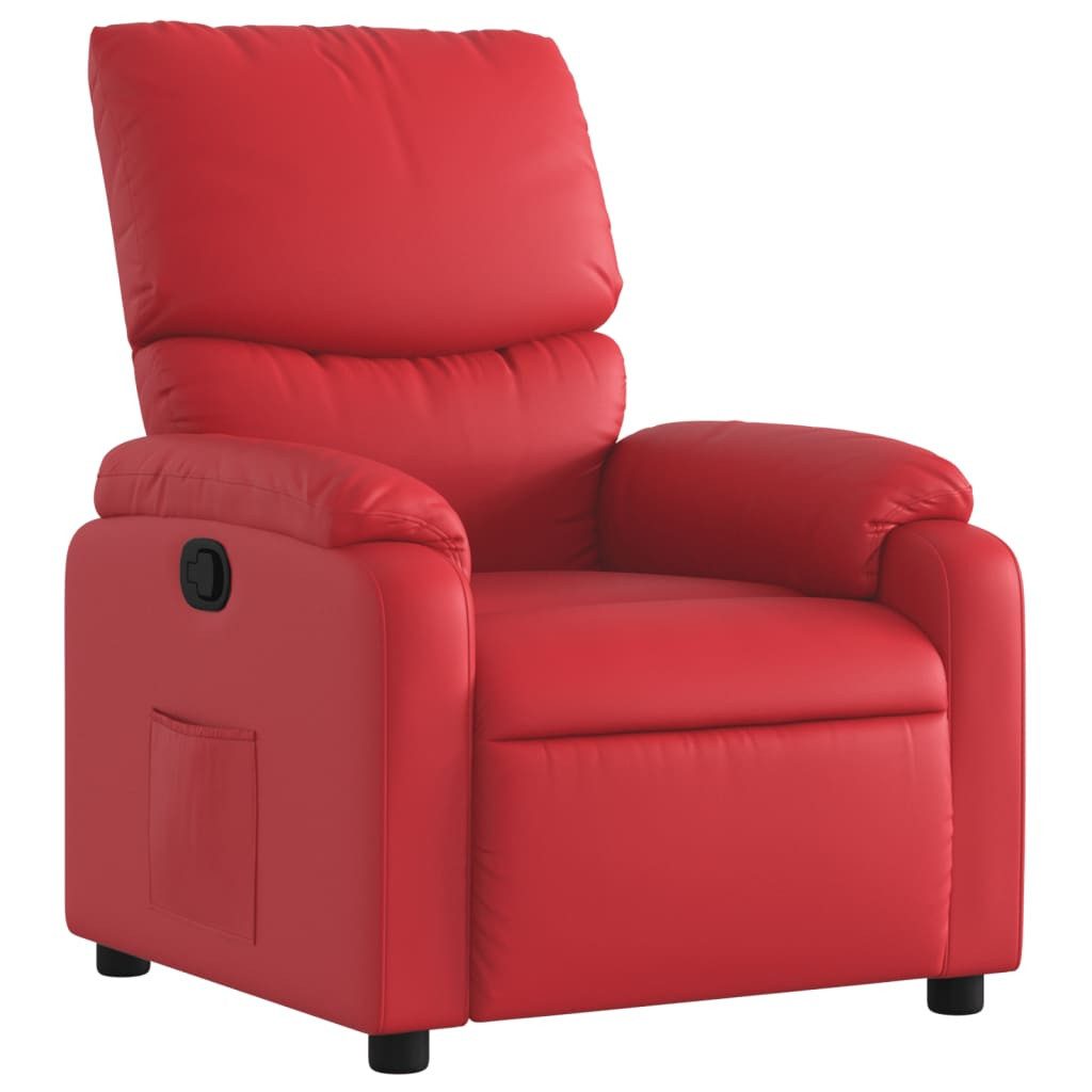vidaXL Sessel Relaxsessel Rot Kunstleder (1-St) günstig online kaufen