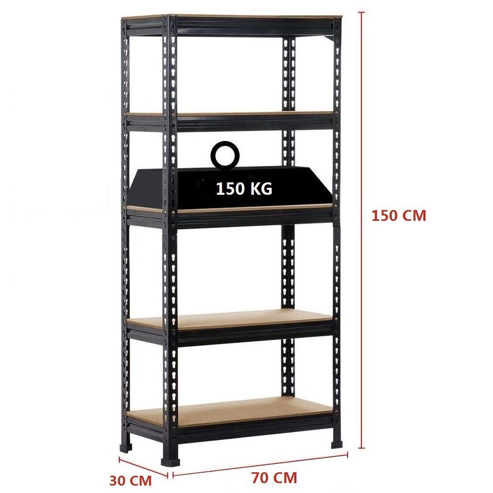 Yaheetech Schwerlastregal, Lagerregale 70 cm breit, günstig online kaufen