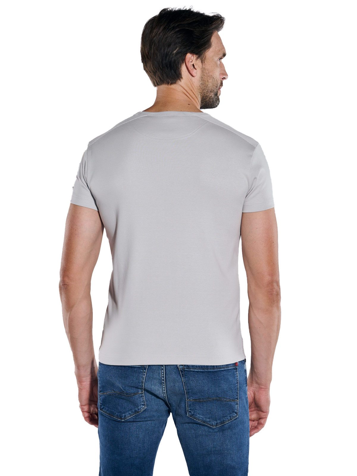 Engbers T-Shirt engbers Herren Basic-Shirt My Favorite organic, Silbergrau günstig online kaufen