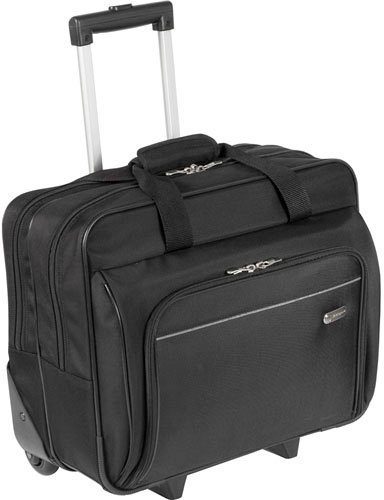 Targus Kofferorganizer TBR003EU, Business-Trolley Reisetasche mit 2 Rollen, Rollkoffer mit Laptopfach