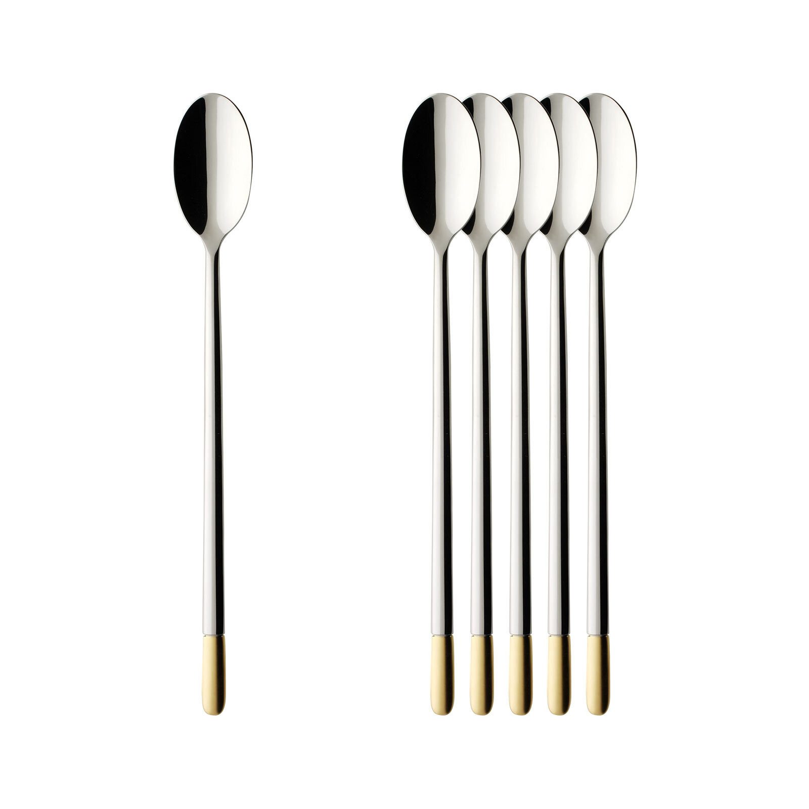 Villeroy & Boch Kaffeelöffel Ella Latte-Macchiato-Löffel 19,8 cm 6er Set (6 Stück)