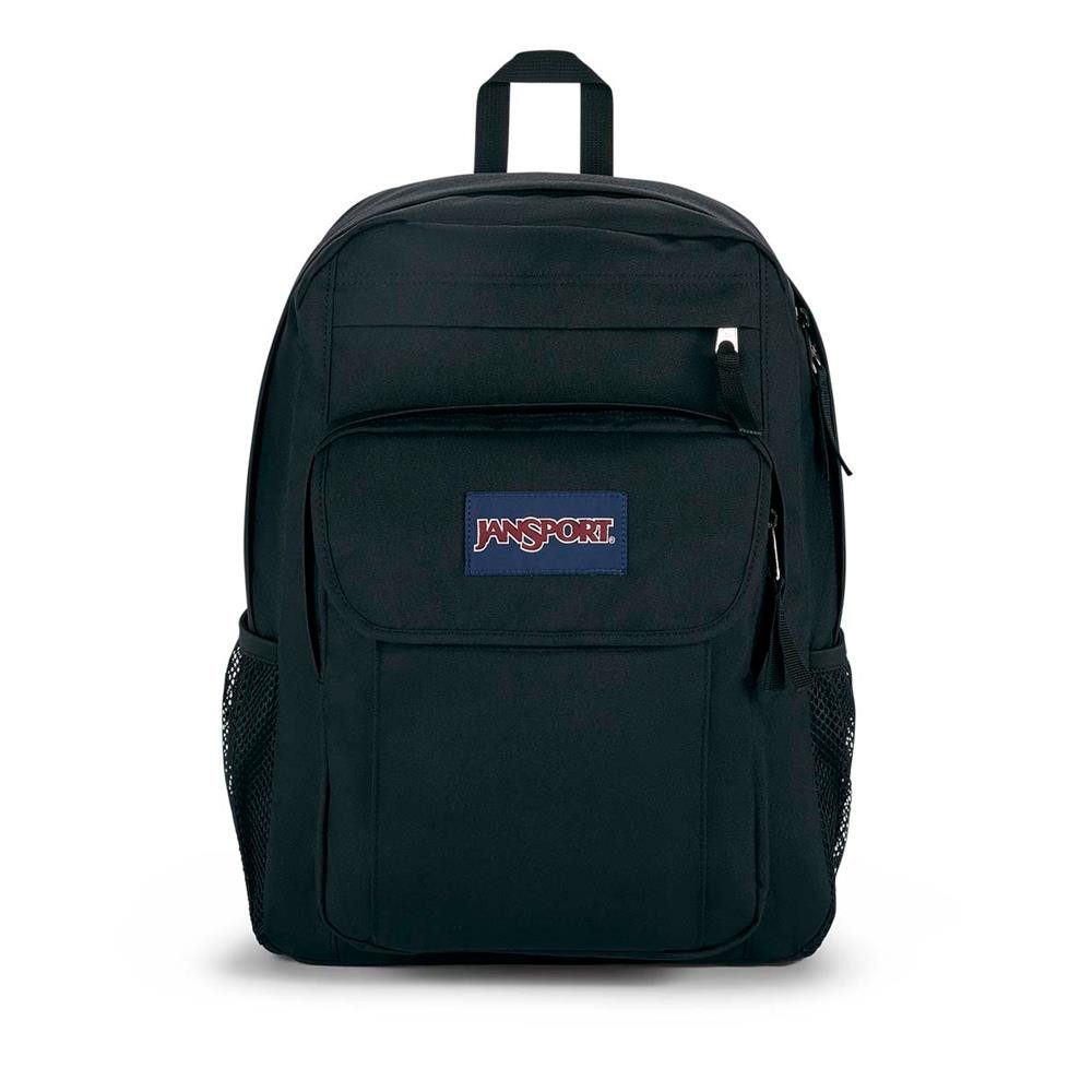 Jansport Tagesrucksack Union Pack Rucksack 27 L mit 15-Zoll-Laptopfach (Rucksack, 1 Union Pack Rucksack mit Laptop- und Flaschenfächern), Zwei Flaschenfächer, Frontorganizer, Überschlagtasche, 600D