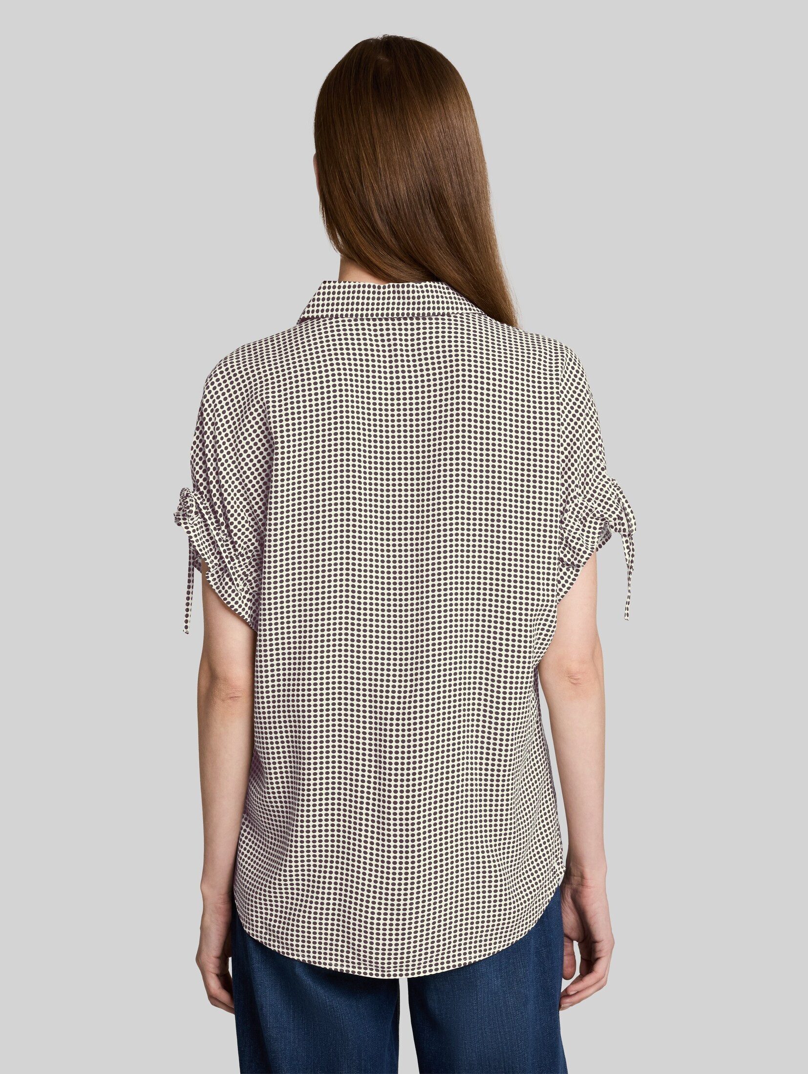 TOM TAILOR Kurzarmbluse Blusen & Shirts Loose Fit Bluse mit Schleifen