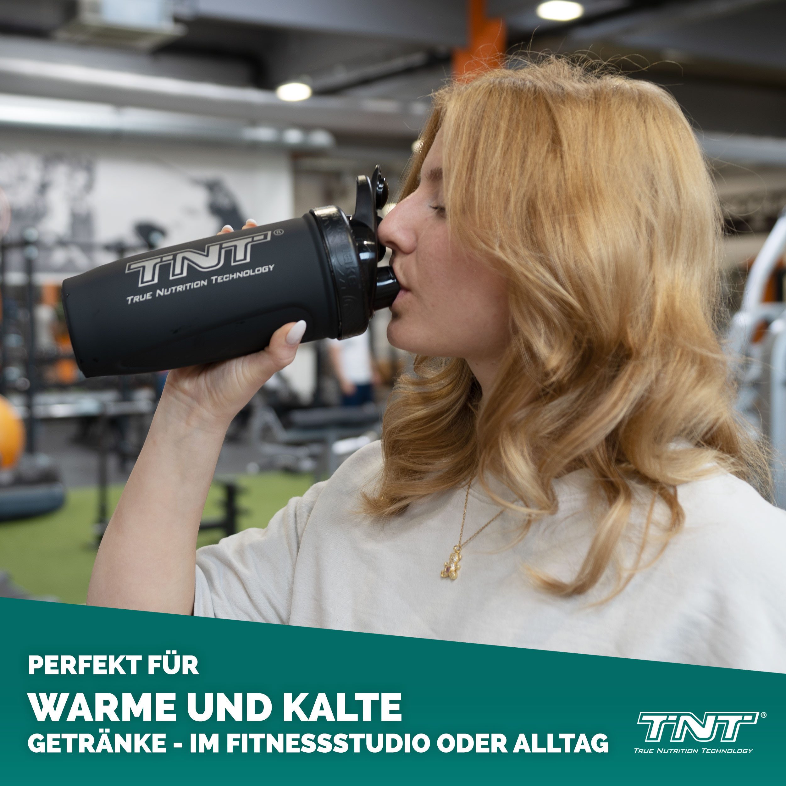 TNT (True Nutrition Technology) Protein Shaker Smartshake Reforce Stainless Steel