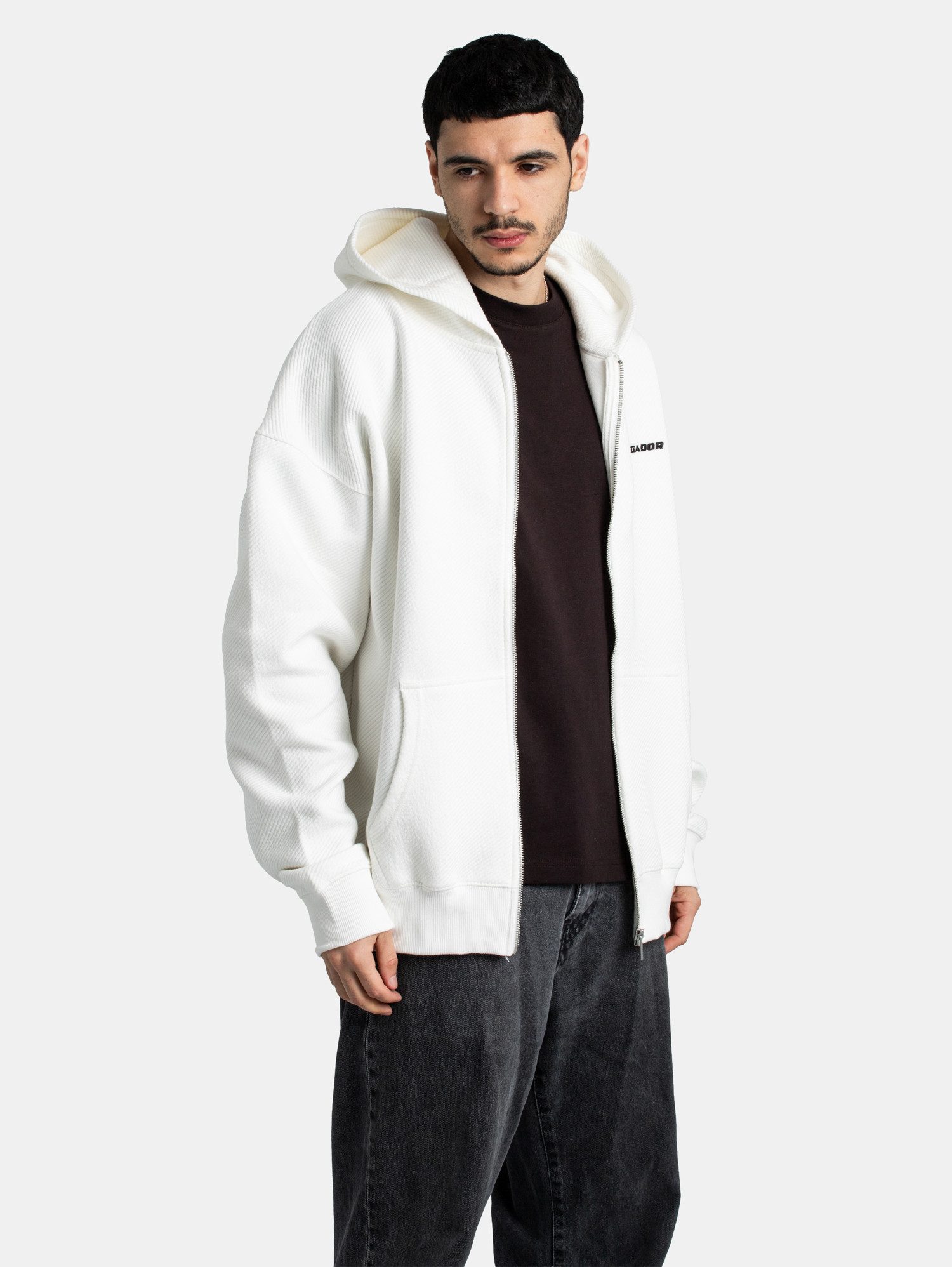 PEGADOR Kapuzensweatjacke Pegador Tate Structured Oversized Sweat Jacket