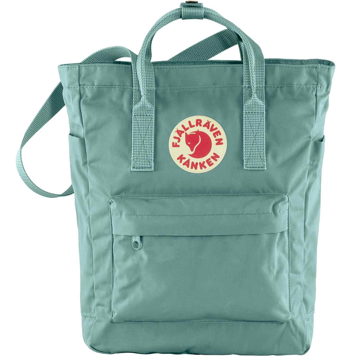 Fjällräven Umhängetasche Kanken Totepack (Stück, Stück), Reißverschluss frost green