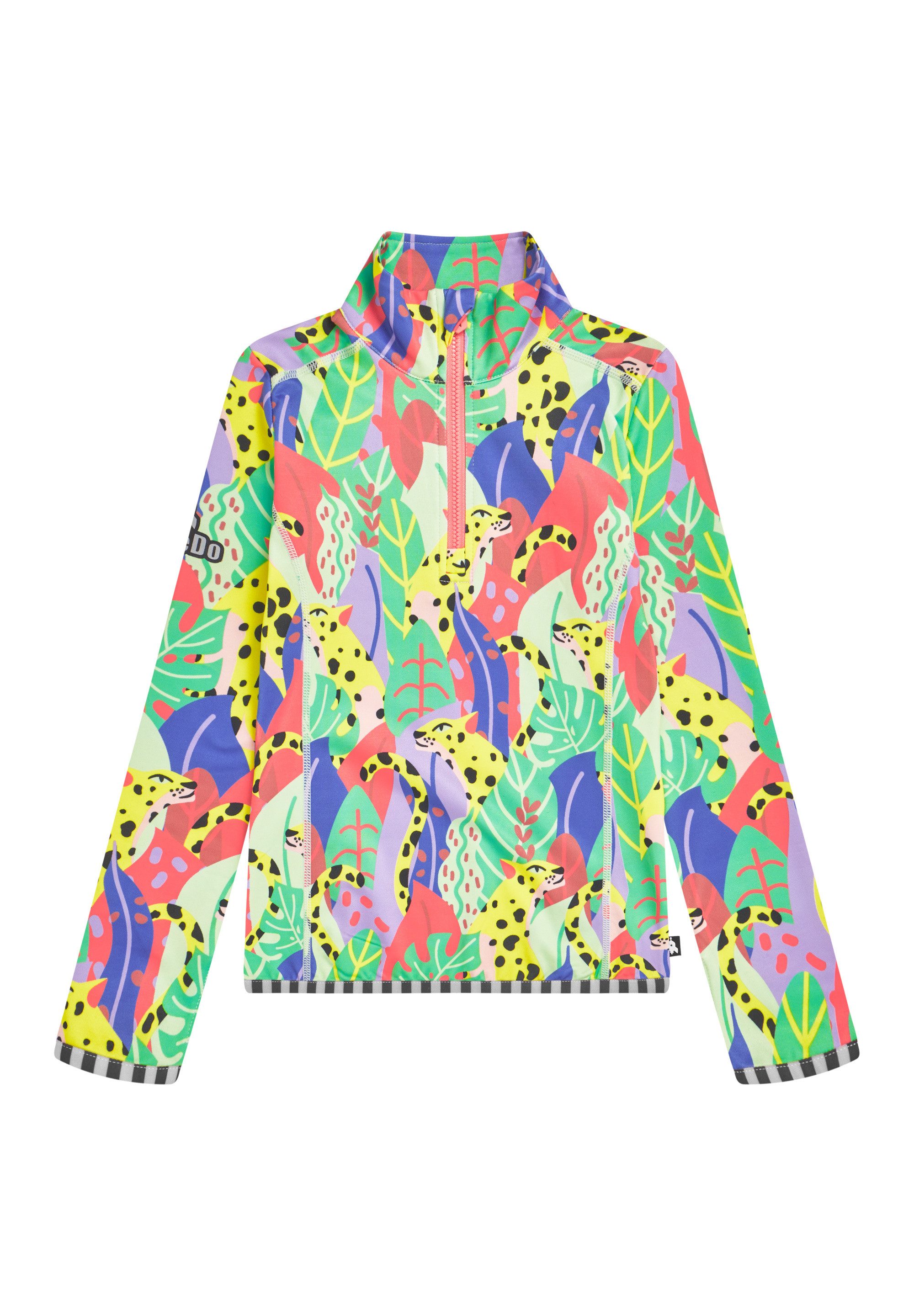 WeeDo Longsweatshirt COSMO CANDY JUNGLE Feuchtigkeitsregulierendes Funktionsshirt für Kinder