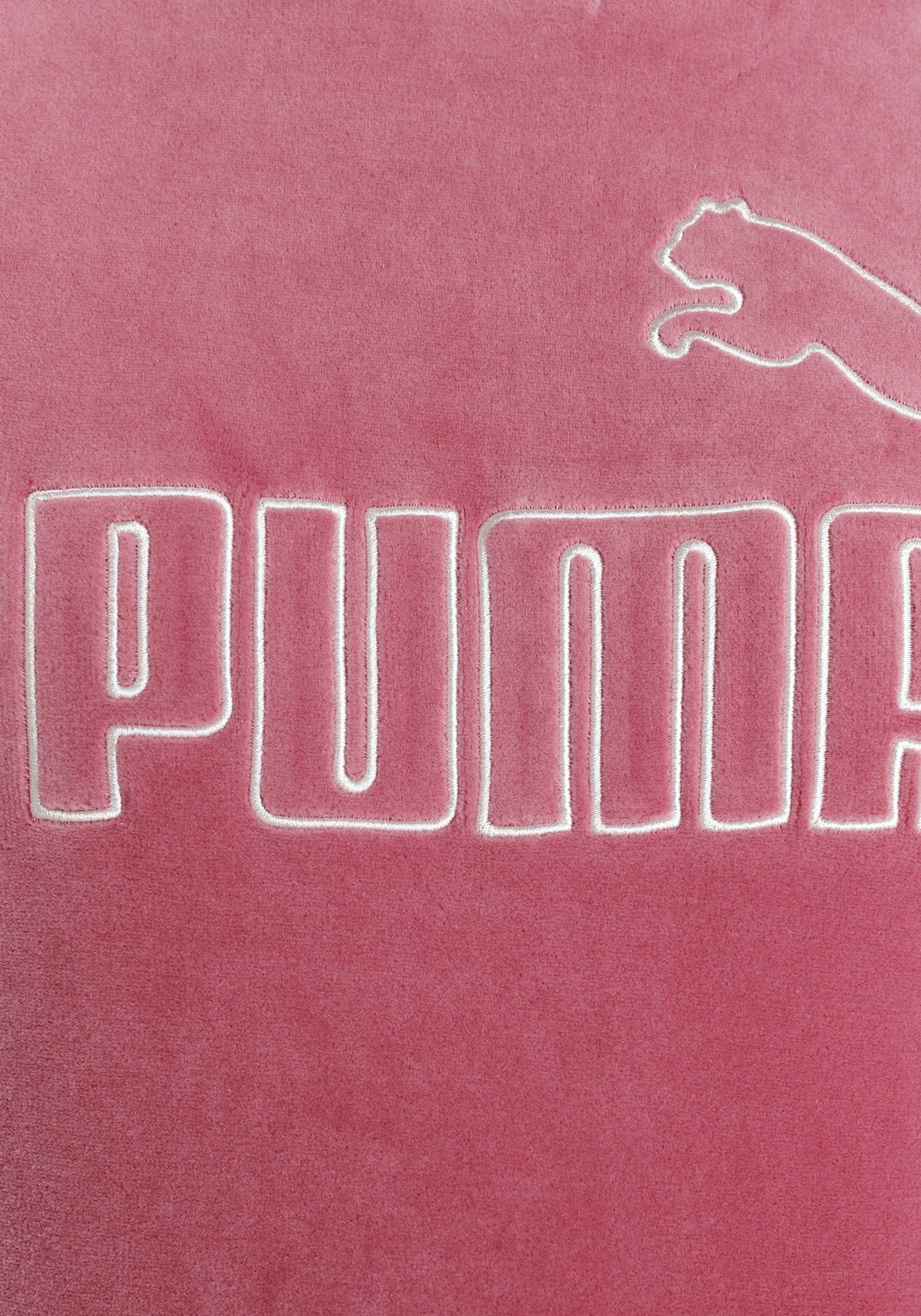 G ESS+ PUMA Hoodie beere Kapuzensweatshirt Velour