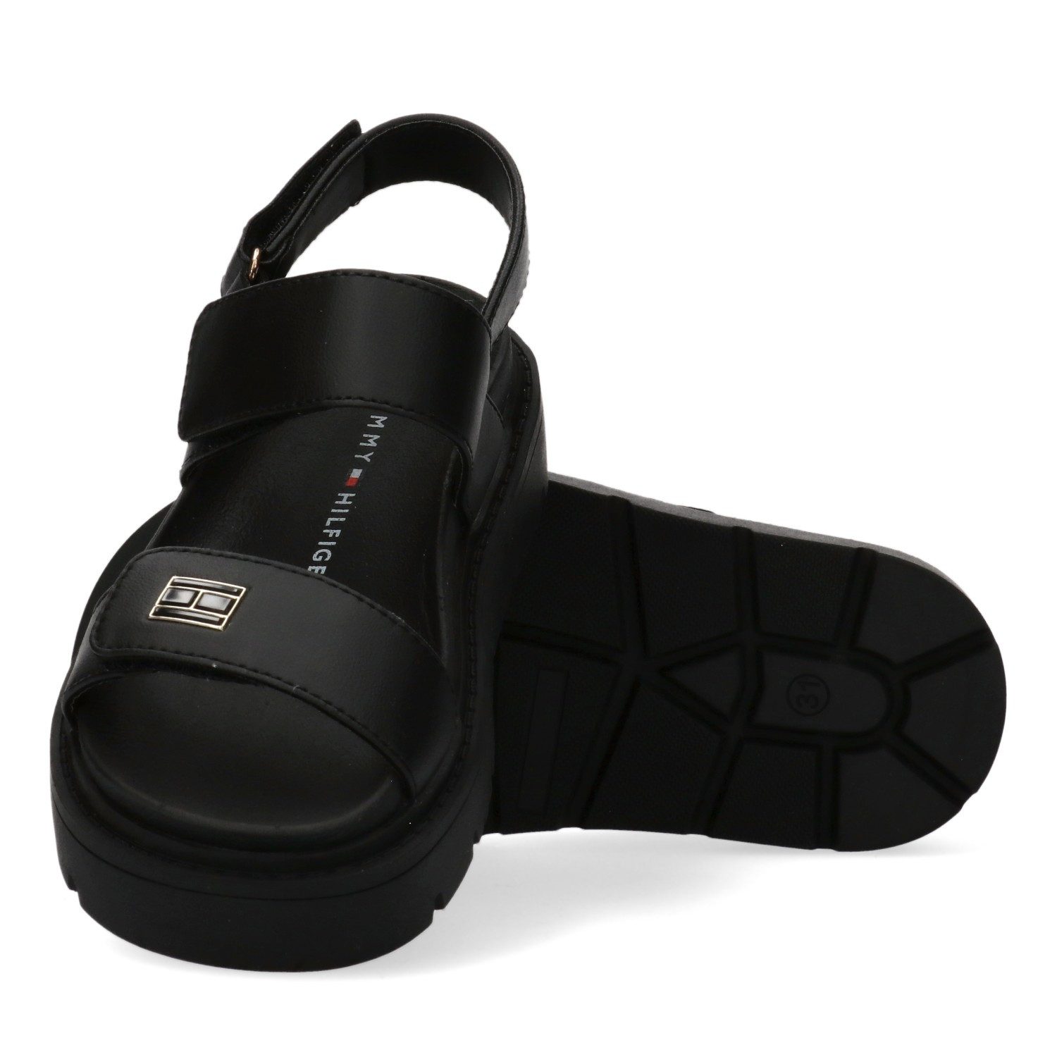 Tommy Hilfiger Sandale Klettschuh, Sommerschuh mit Logo-Schmuckelement günstig online kaufen