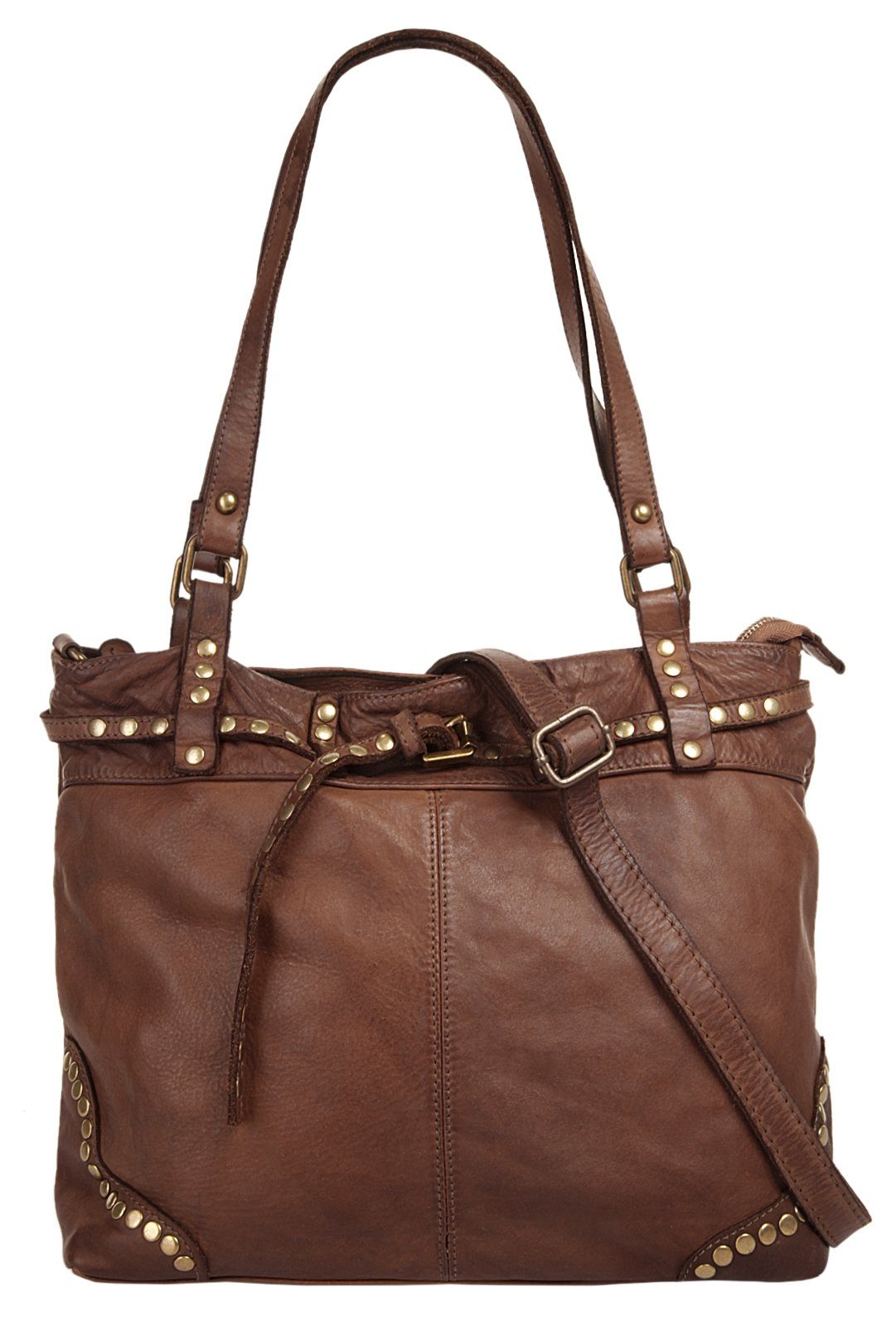 Samantha Look Shopper SAMANTHA LOOK Damen echt Leder, Made in Italy, echt Leder, Made in Italy