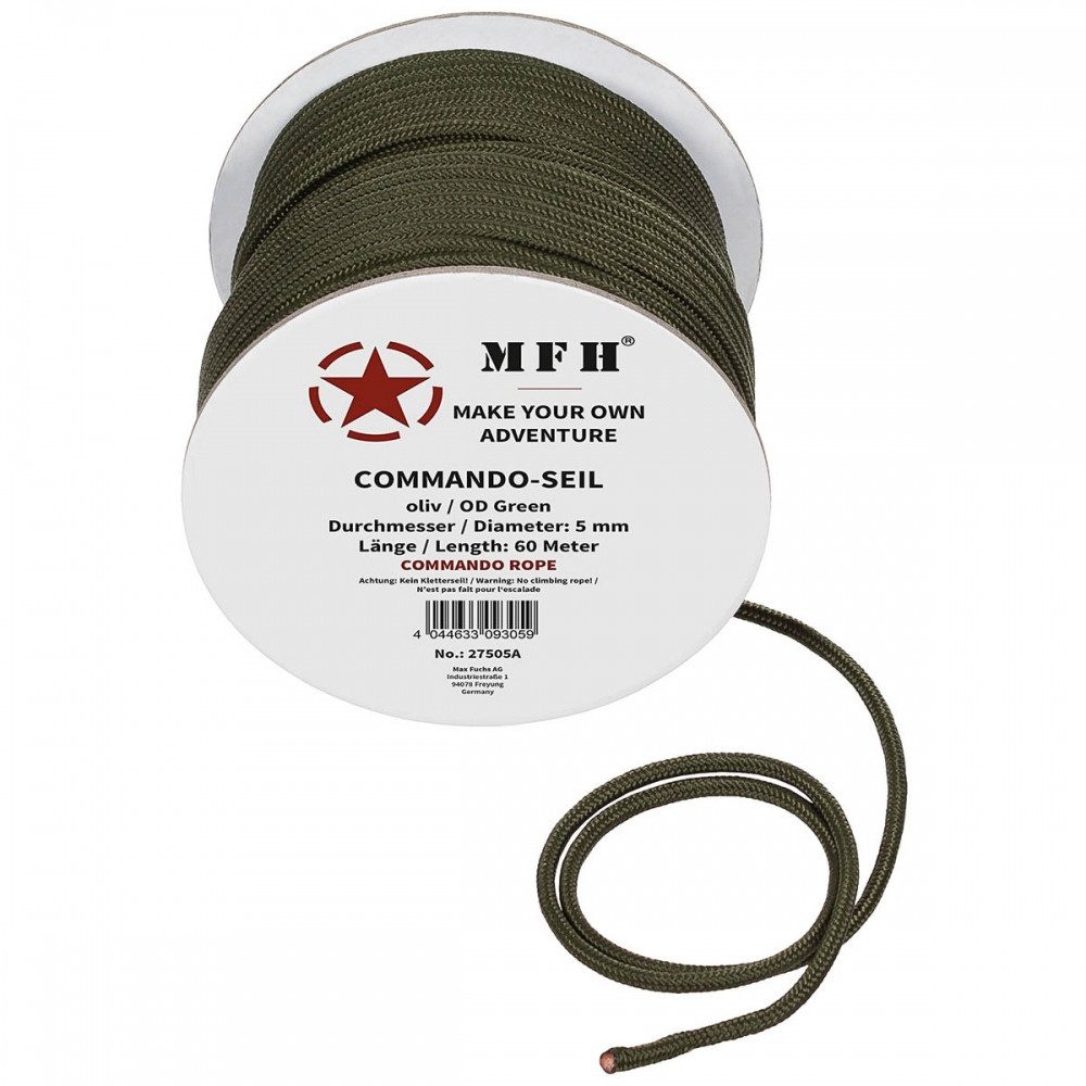 MFH Seil Seil oliv 5 mm 60 Meter von MFH - Outdoor-Seil.