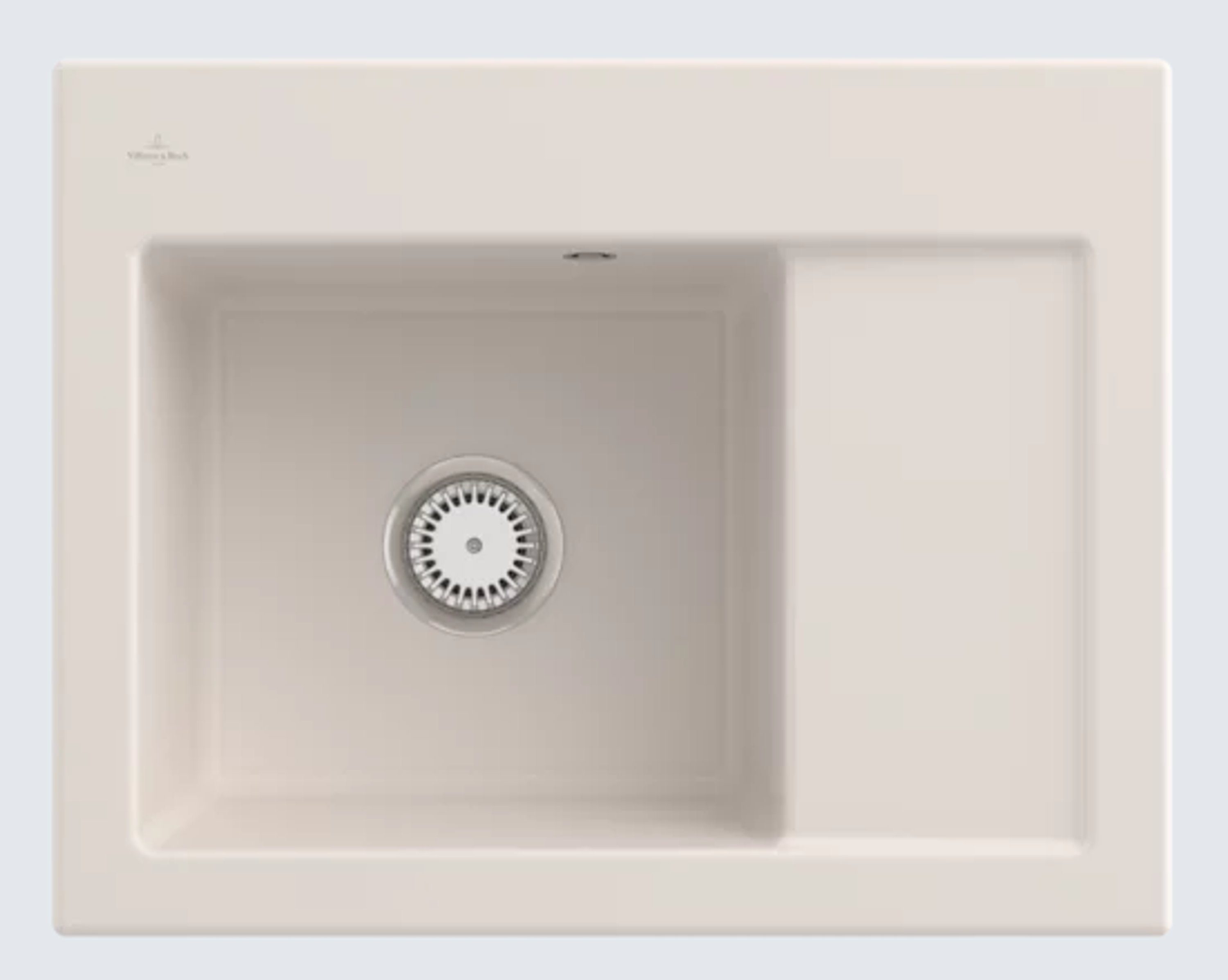 Villeroy & Boch Küchenspüle 3312 01 KR, Rechteckig, 65/22 cm, Subway Compact Serie, Becken links und rechts möglich