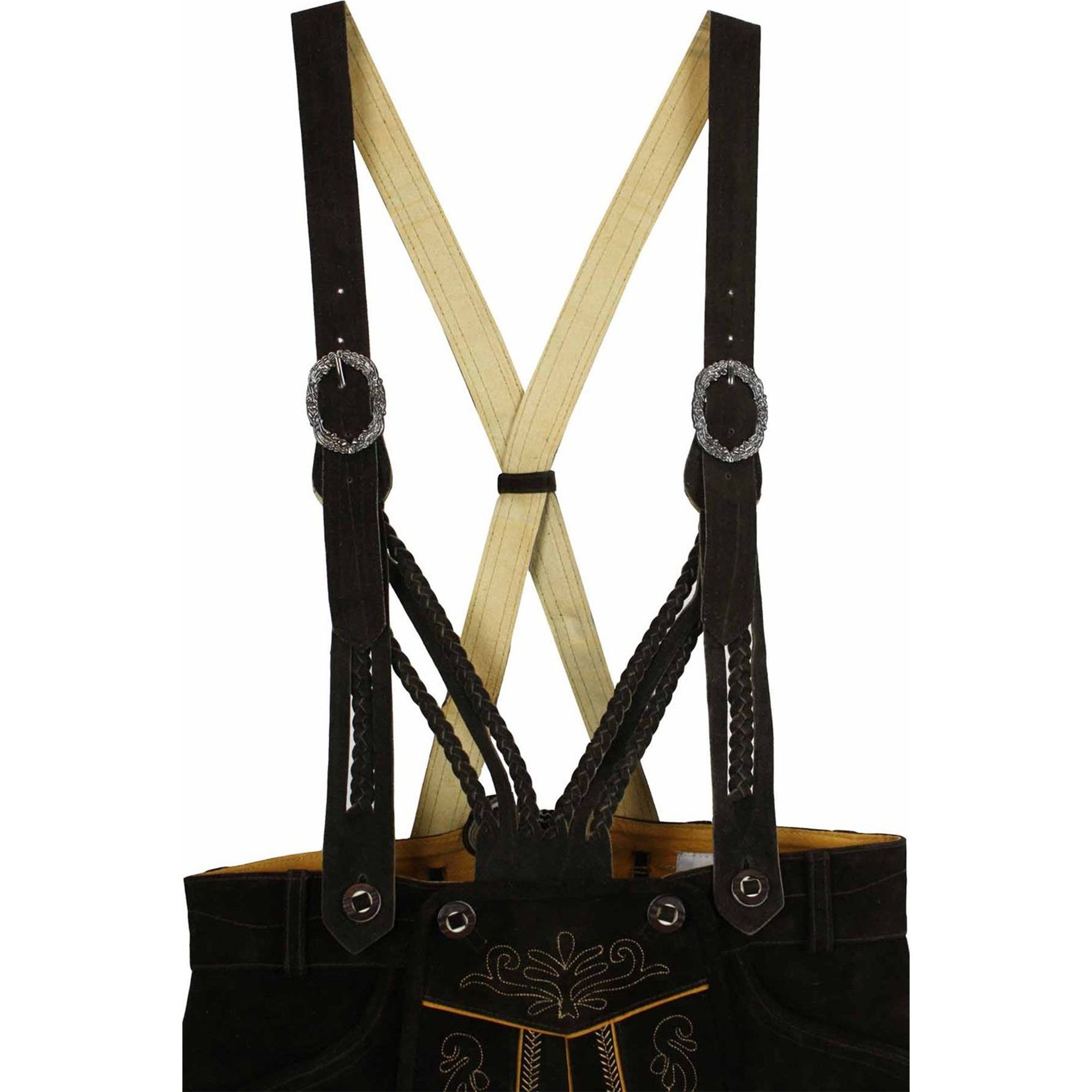 German Wear Hosenträger GW800-VT Trachten Lederhosen Klassische Hosenträger Trachtenmode V-Träger