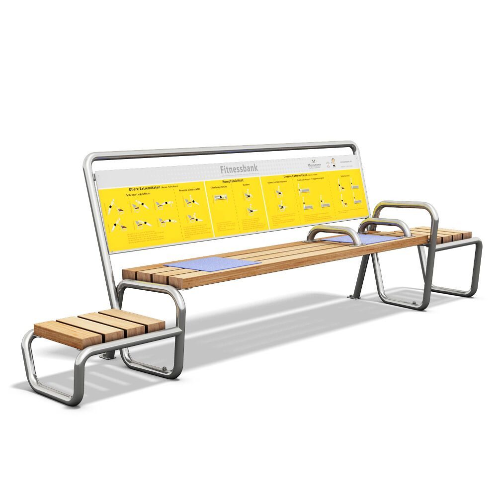 Playparc Kraftstation Fitnessbank 2.0, Mit ausführlicher Übungsanleitung