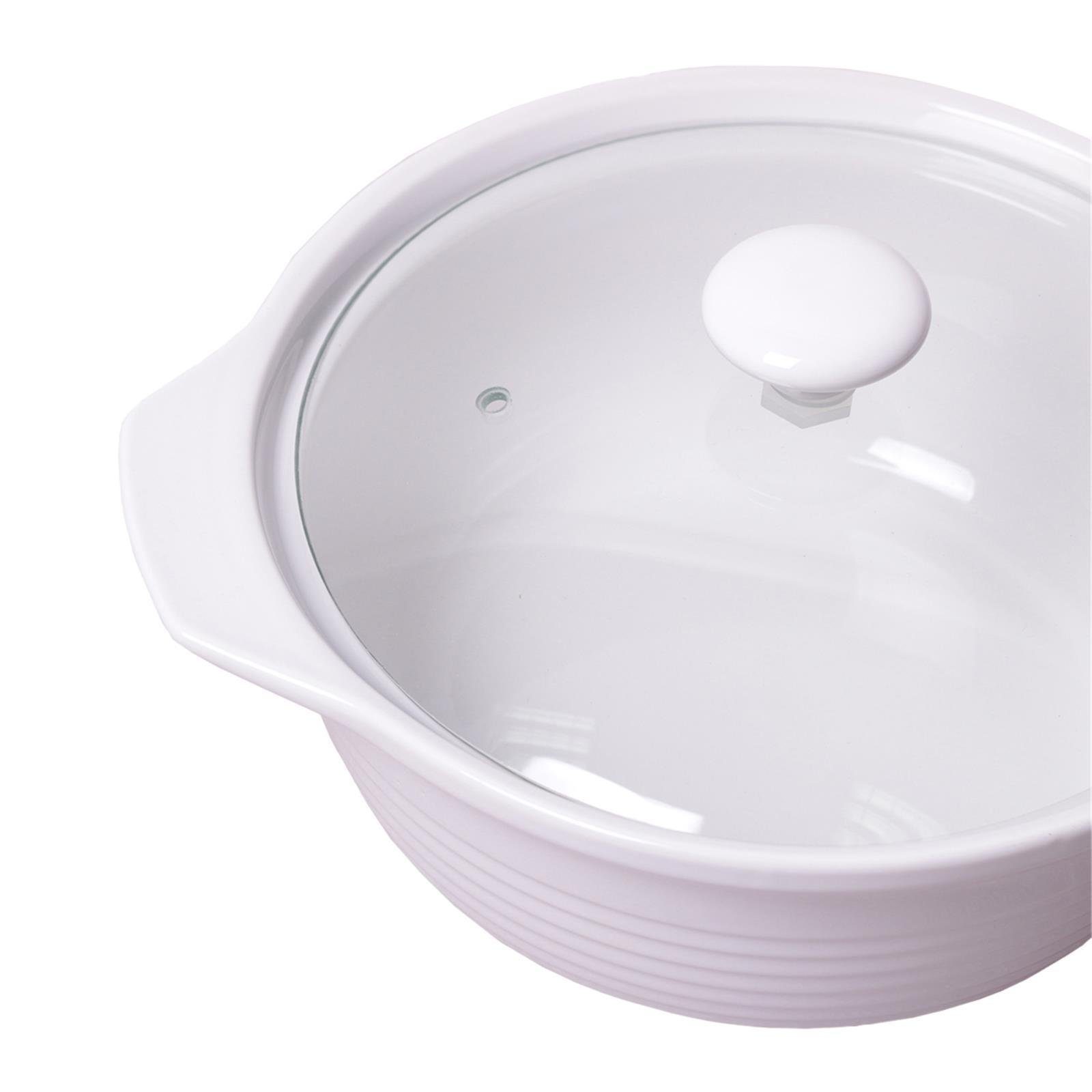 4BIG.fun Backform Speisenwärmer aus Chafing-Dish, Wärmebehälter L 2,3 (Buffetwärmer Keramik)