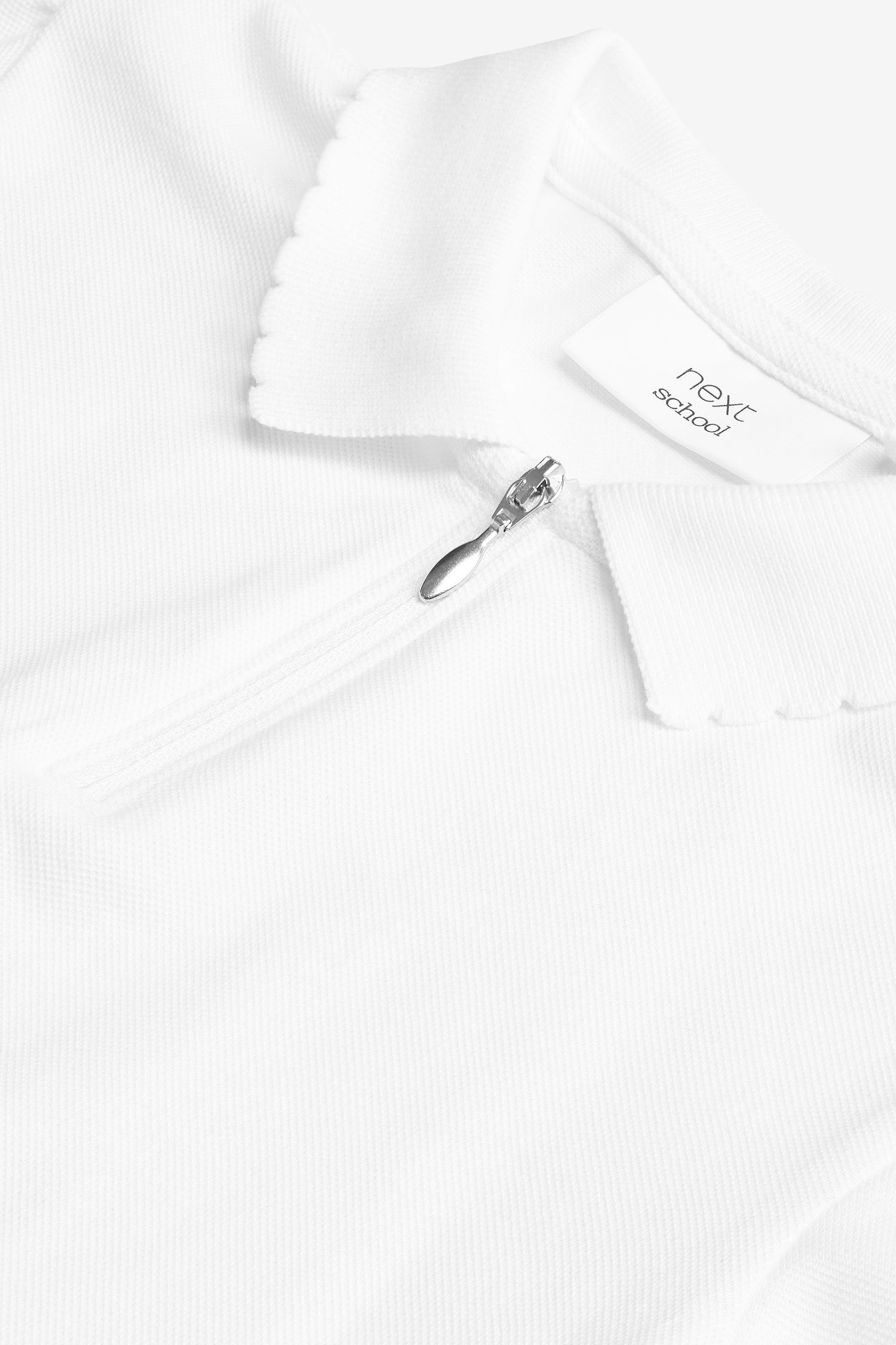 Next Langarm-Poloshirt 2 (2-tlg) Reissverschluss Polo-Shirts Baumwolle mit aus