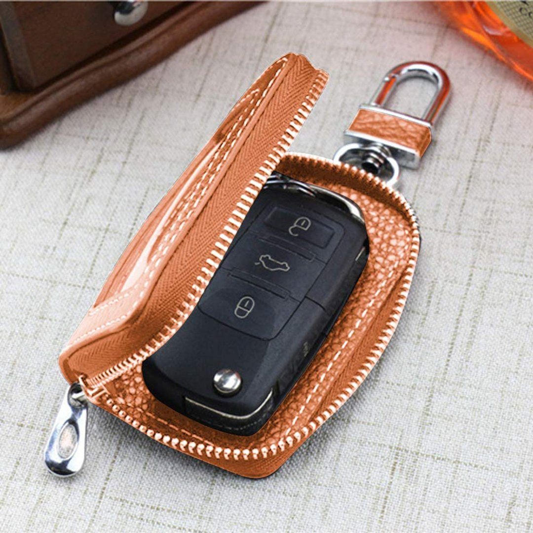 Leder Schlüssel Brieftasche Abdeckung Autoschlüssel Hülle,Haushalt Schlüsseltasche Hülle Multifunktions Schlüsselanhänger Auto schlüssel Fall 