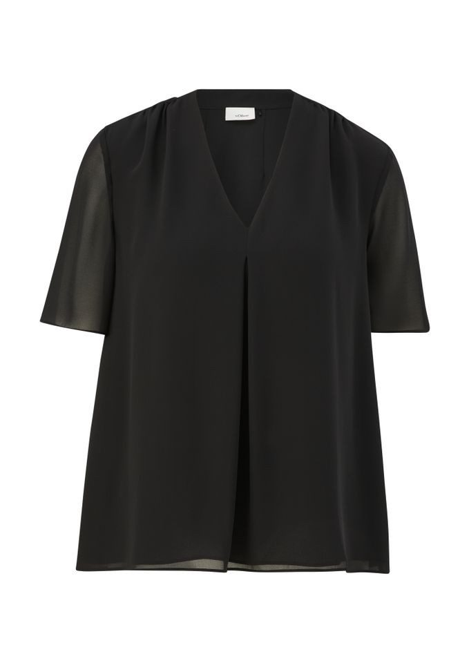 s.Oliver Kurzarmbluse - Premium Bluse klassisch günstig online kaufen