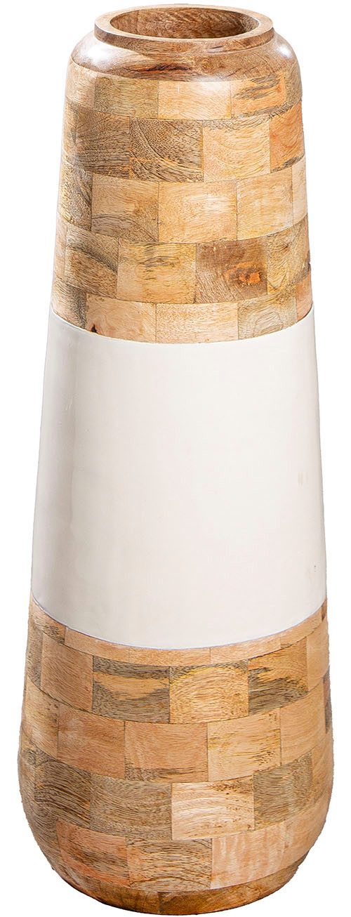 GILDE Bodenvase Vase Naturelle naturfarben-weiß (1 St)