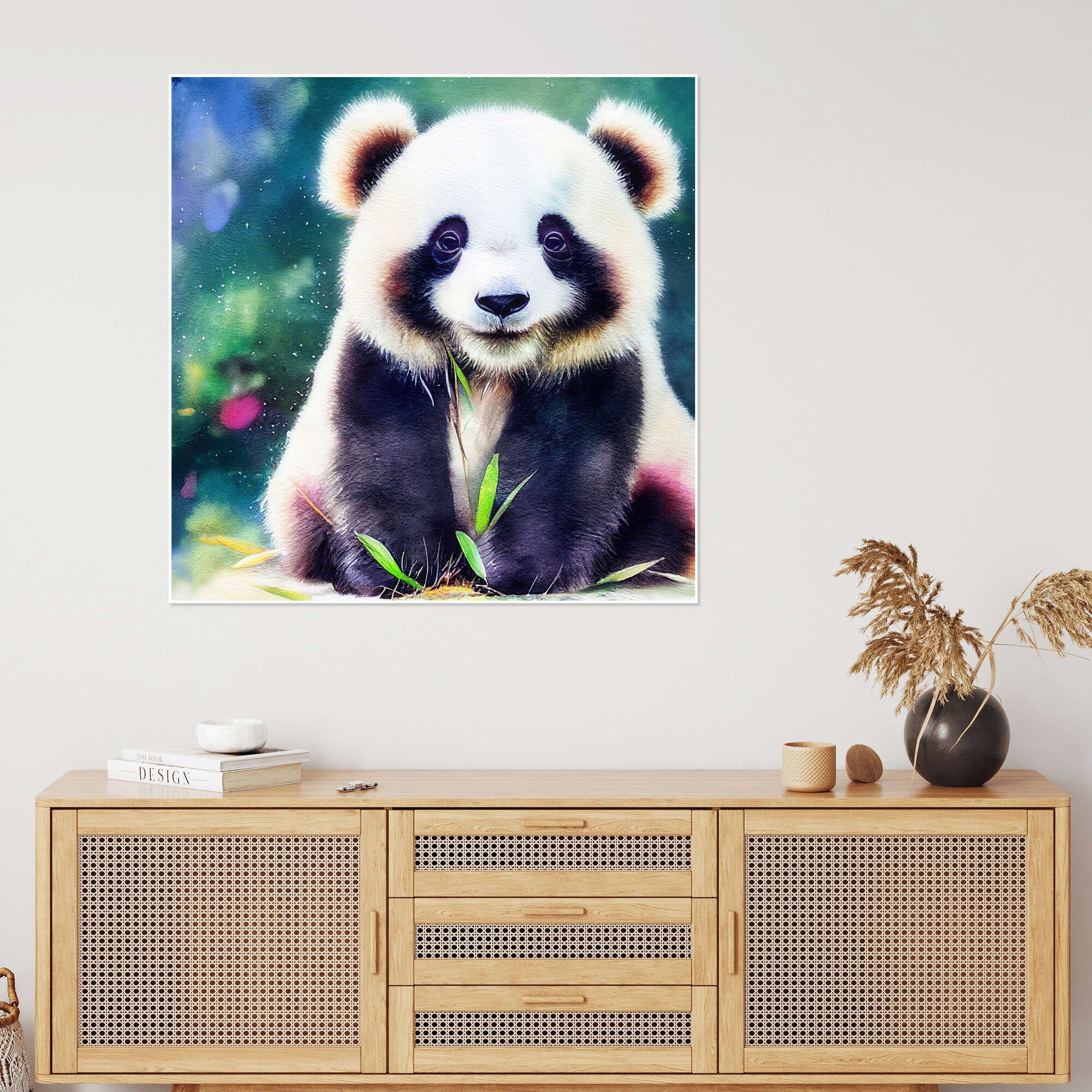 Posterlounge Wandbild Kleiner Panda, Dolphins DreamDesign, erhältlich als Poster, Leinwandbild, Wandsticker oder Acrylglasbild