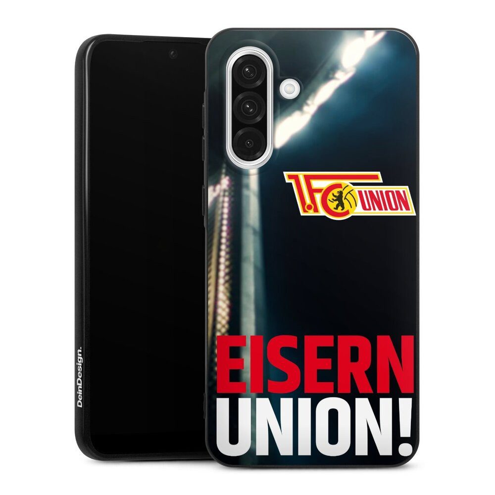 DeinDesign Handyhülle Fanartikel 1. FC Union Berlin Fußball Eisern Union Typo, Samsung Galaxy A56 5G Silikon Hülle Bumper Case Handy Schutzhülle