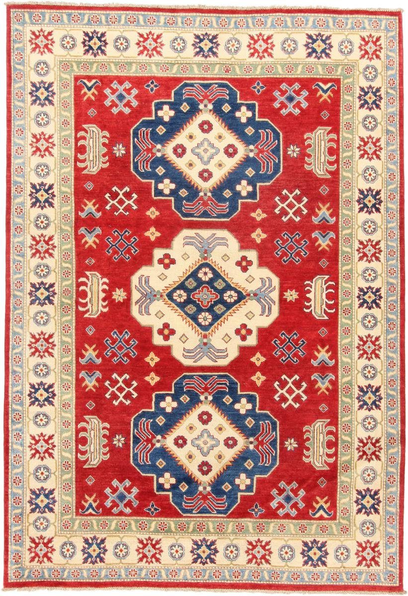 Orientteppich Kazak 189x275 Handgeknüpfter Orientteppich, Nain Trading, rechteckig, Höhe: 5 mm