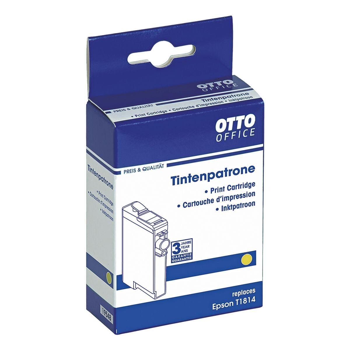 Otto Office  Office T1814XL Tintenpatrone (ersetzt Epson »T1814XL«, gelb)
