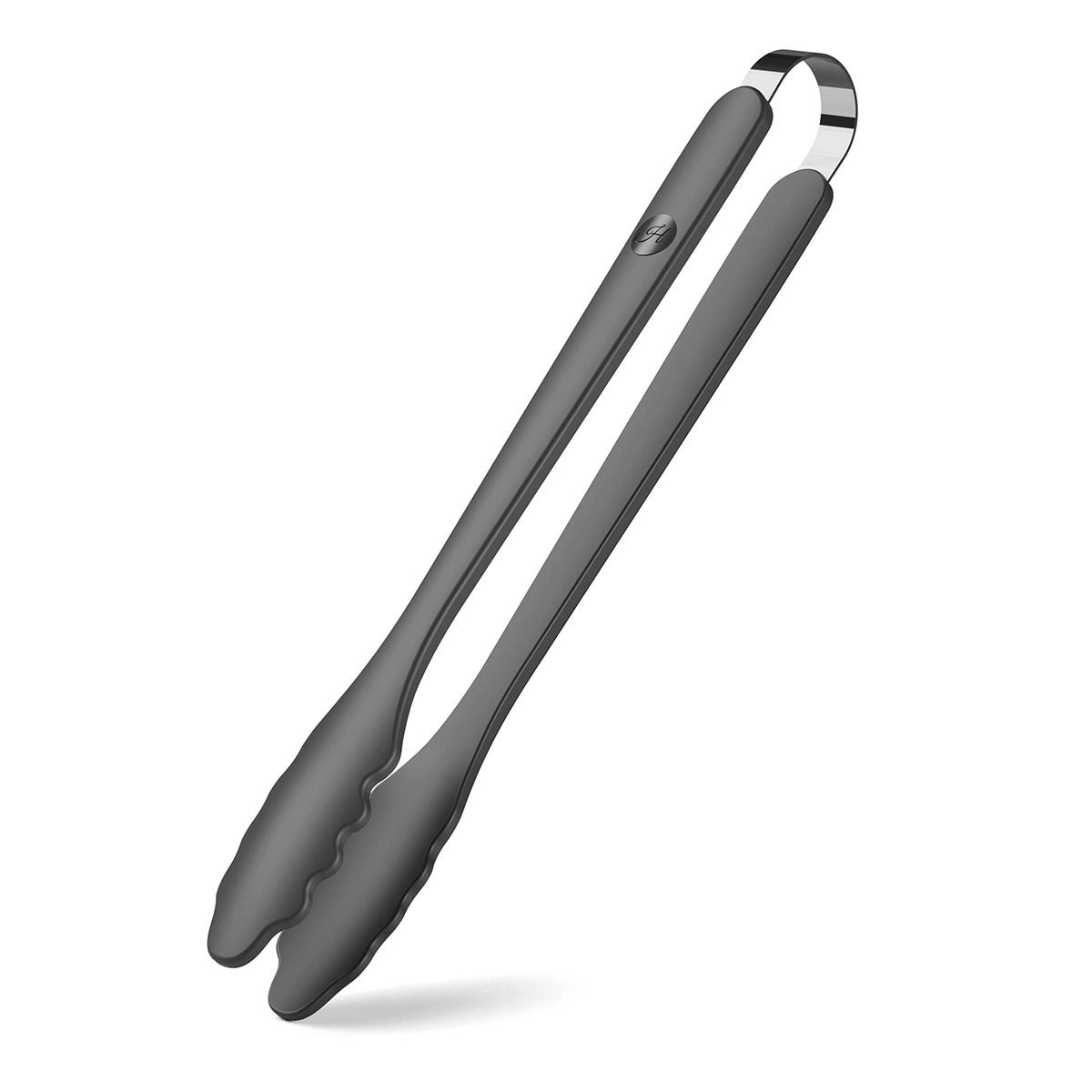 Hoffmann Germany Kochzange Silikon Edelstahl 33 cm anthrazit – kratzerfrei, Edelstahlkern, Silikon-Ummantelung, 200°C, spülmaschinenfest