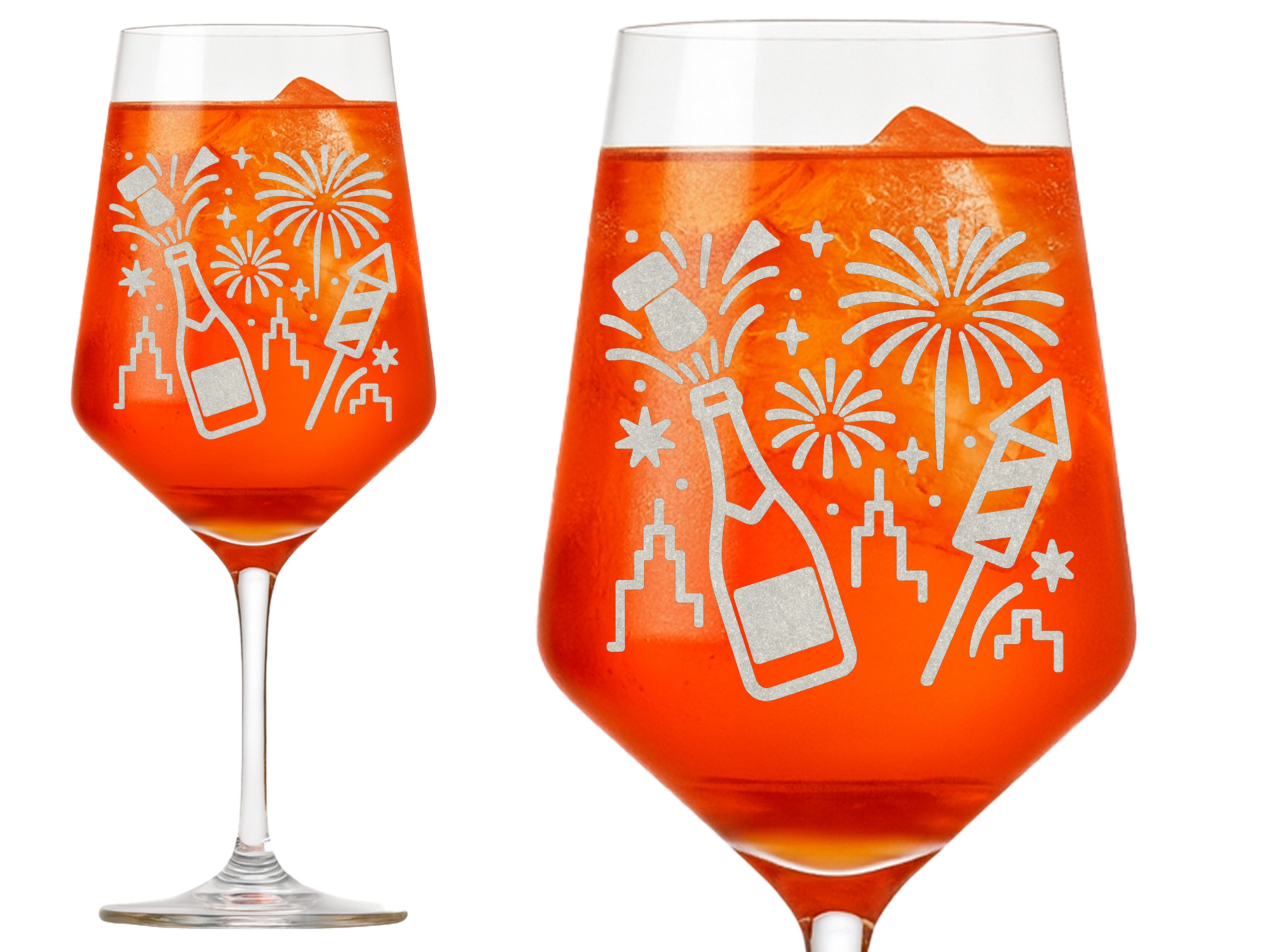 Valhalla Weinglas Gravur für Pratys und Sylvesterfeiern 350ml spülmaschinenfest, 1-tlg., Glas, Atemberaubende Darstellung