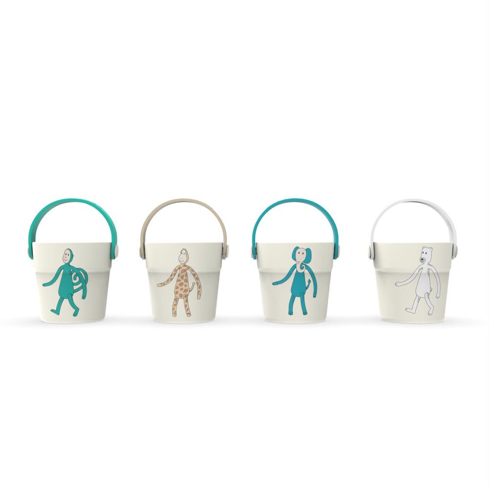 Matchstick Monkey Badespielzeug Matchstick Monkey Badezeit Spieleimer, Stapeleimer