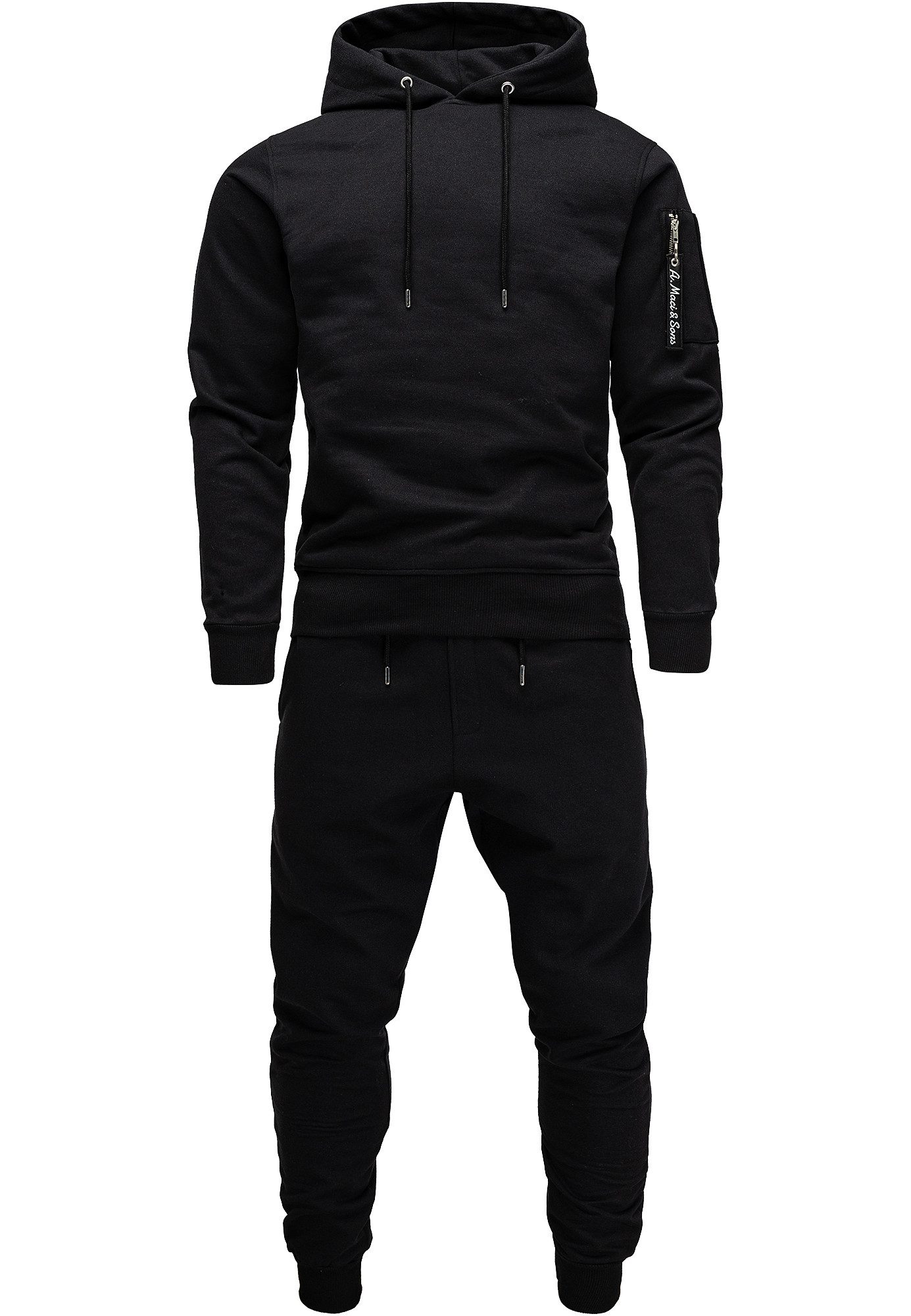 Amaci&Sons Trainingsanzug TOLEDO, Herren Cargo Stil Sportanzug Jogginganzug Sporthose Hoodie