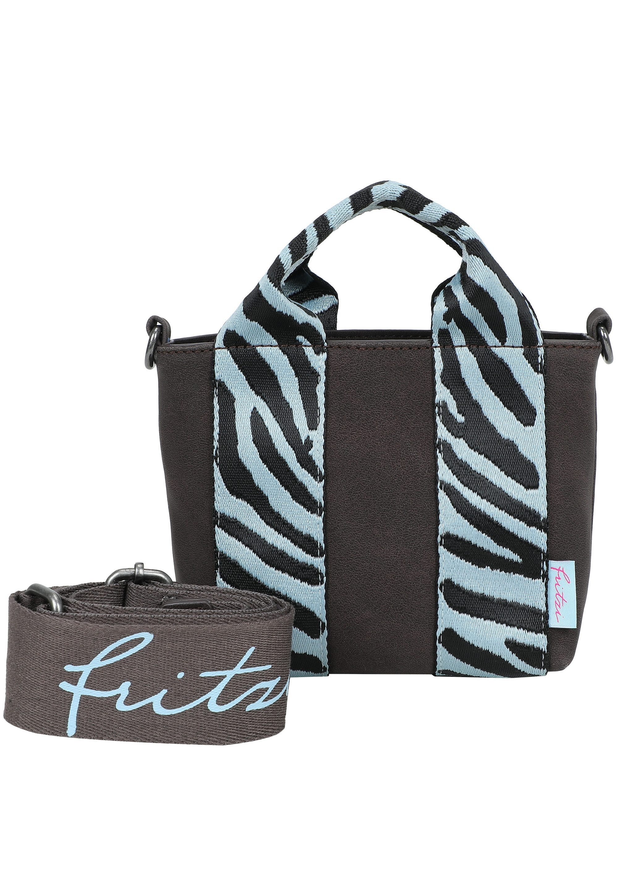 Fritzi aus Preußen Schultertasche Fritzi Bini Heritage Espressini, mit breitem Webbing-Schulterriemen