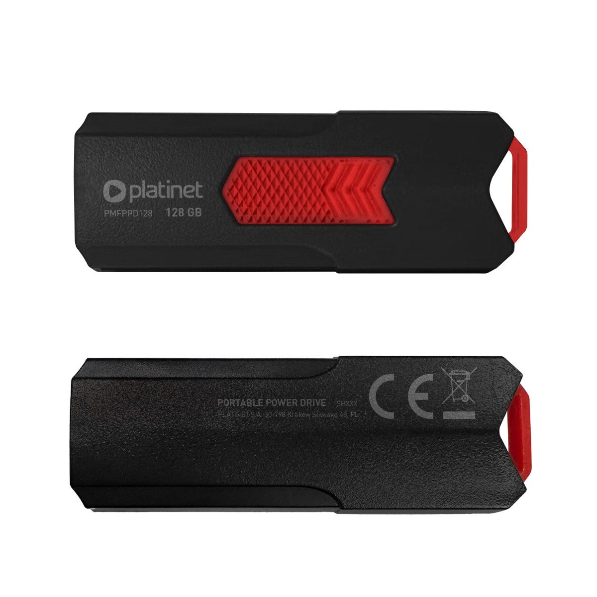 Platinet PMFPPD128 USB-Stick (USB USB 3.2, Lesegeschwindigkeit 150 MB/s, 128 GB, USB 3.2, bis 150 MB/s und Schiebegehäuse)
