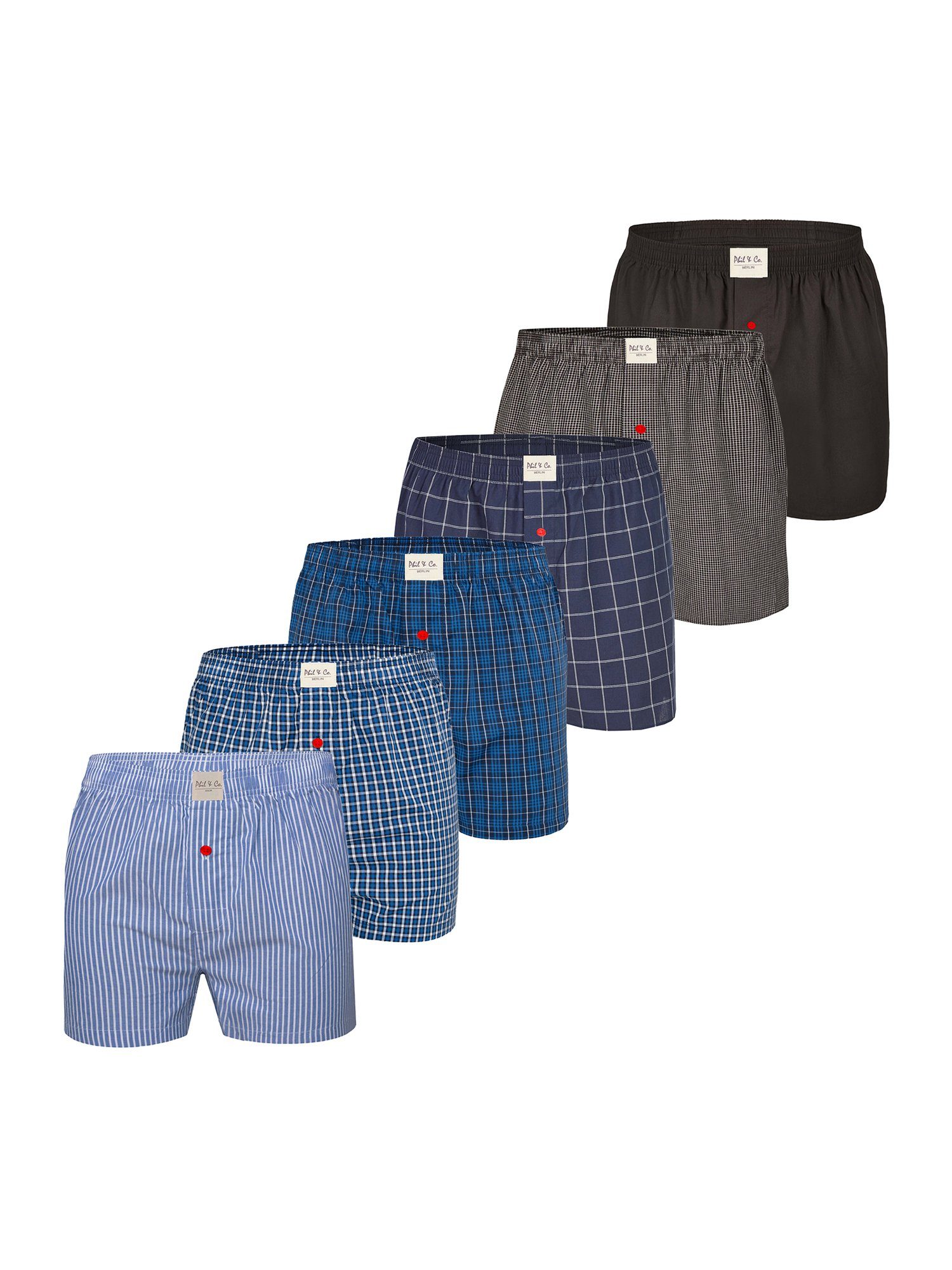 Phil & Co. Boxer Classics (6-St) bunt2