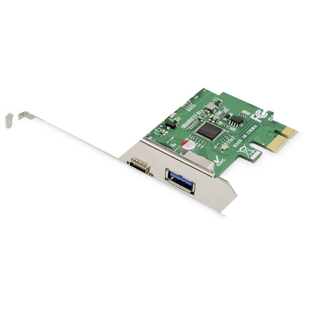 Digitus PCIe Karte, USB Type-C™ + USB A DS-30225 Modulkarte, inkl. Low-Profile Slotblech