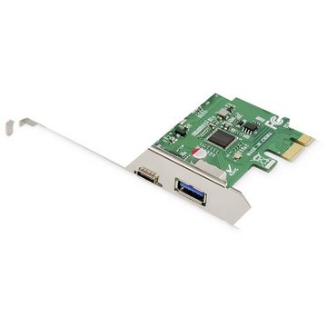 Digitus PCIe Karte, USB Type-C™ + USB A Modulkarte, inkl. Low-Profile Slotblech
