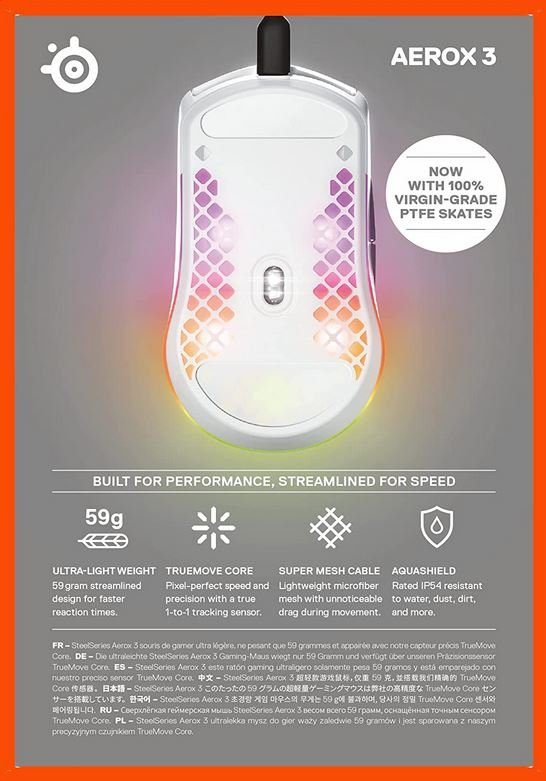 SteelSeries Onyx 3 Gaming-Maus (2022) Aerox