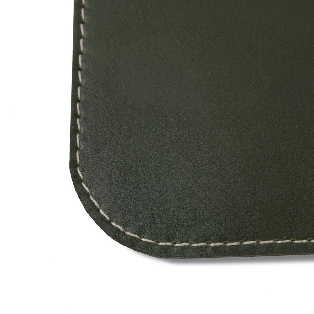 Hamosons Mauspad Hochwertiges Mousepad / Mauspad, Büffel-Leder, Schwarz, Hamosons 26306