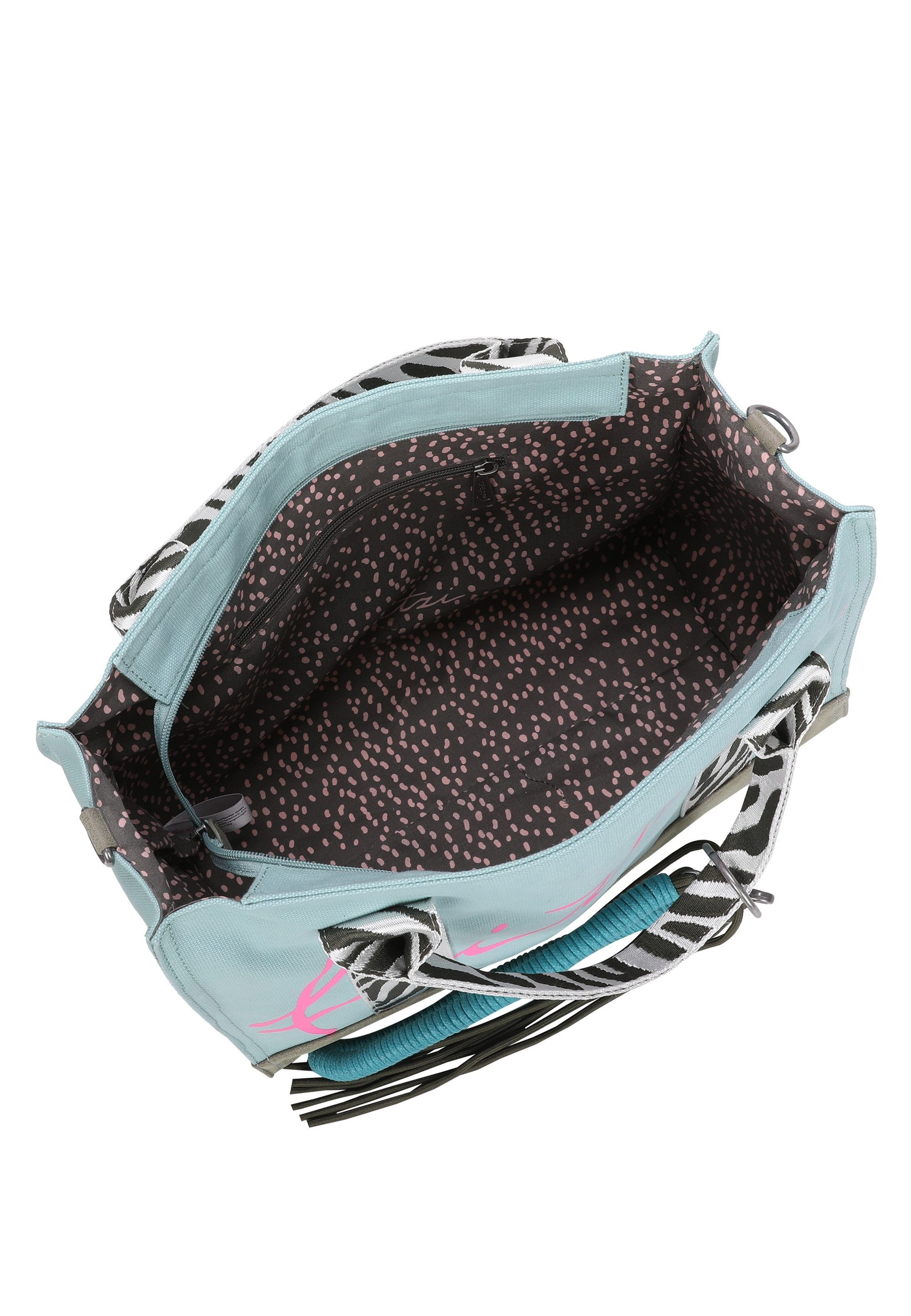 Fritzi aus Preußen Schultertasche Summer Zebra Safari, mit abnehmbarer Kordel