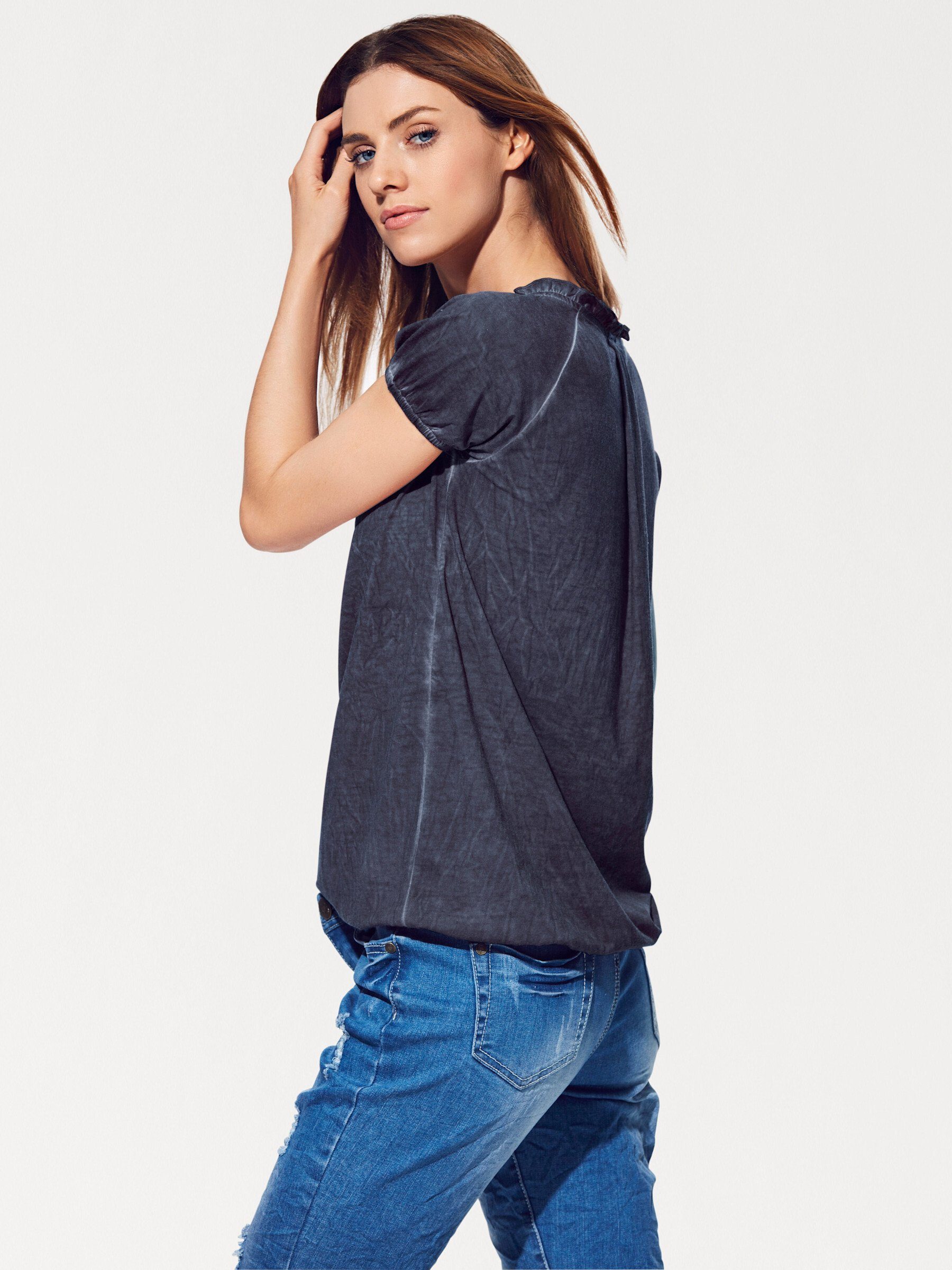 heine T-Shirt V-Shirt Kurzarm – Bild 4 von 5